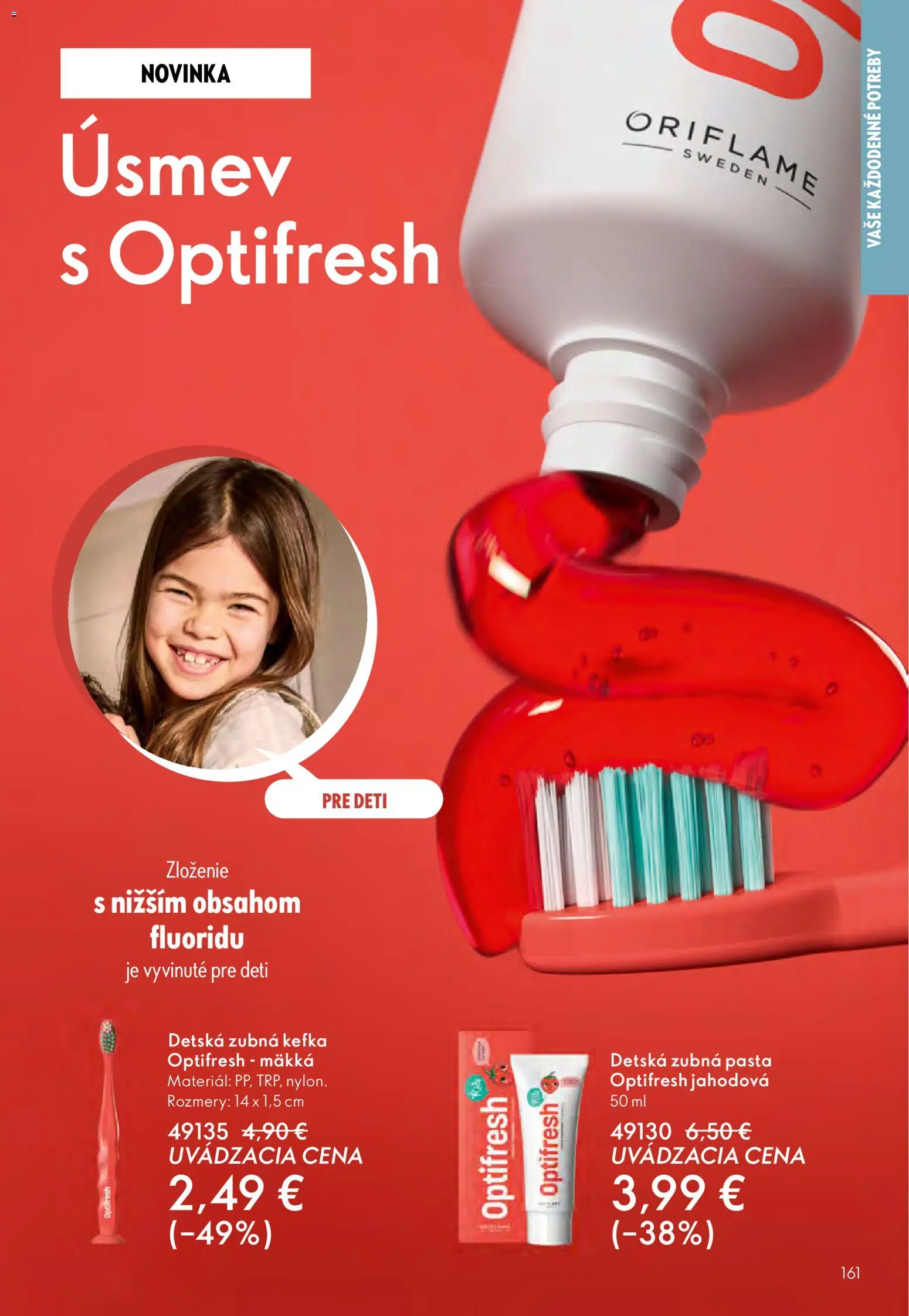 Nové Oriflame akcie – leták je platný od 24.12.2025 | Strana: 161 | Produkty: Zubná kefka, Zubná pasta