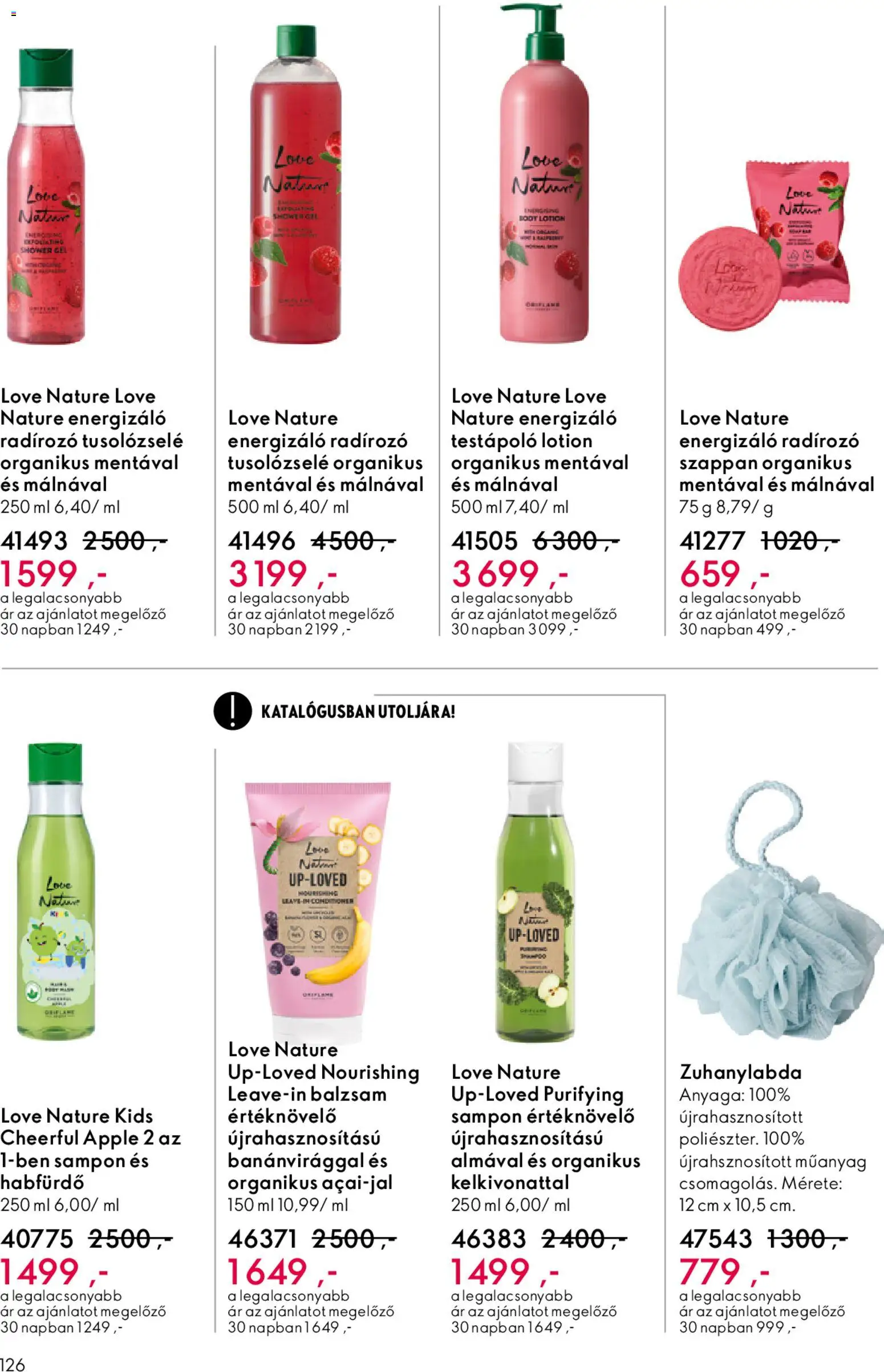 Oriflame akciós ujság - amely érvényes a következő dátumtól: 15.04.2026 | Oldal: 126 | Termékek: Habfürdő, Sampon, Testápoló, Szappan