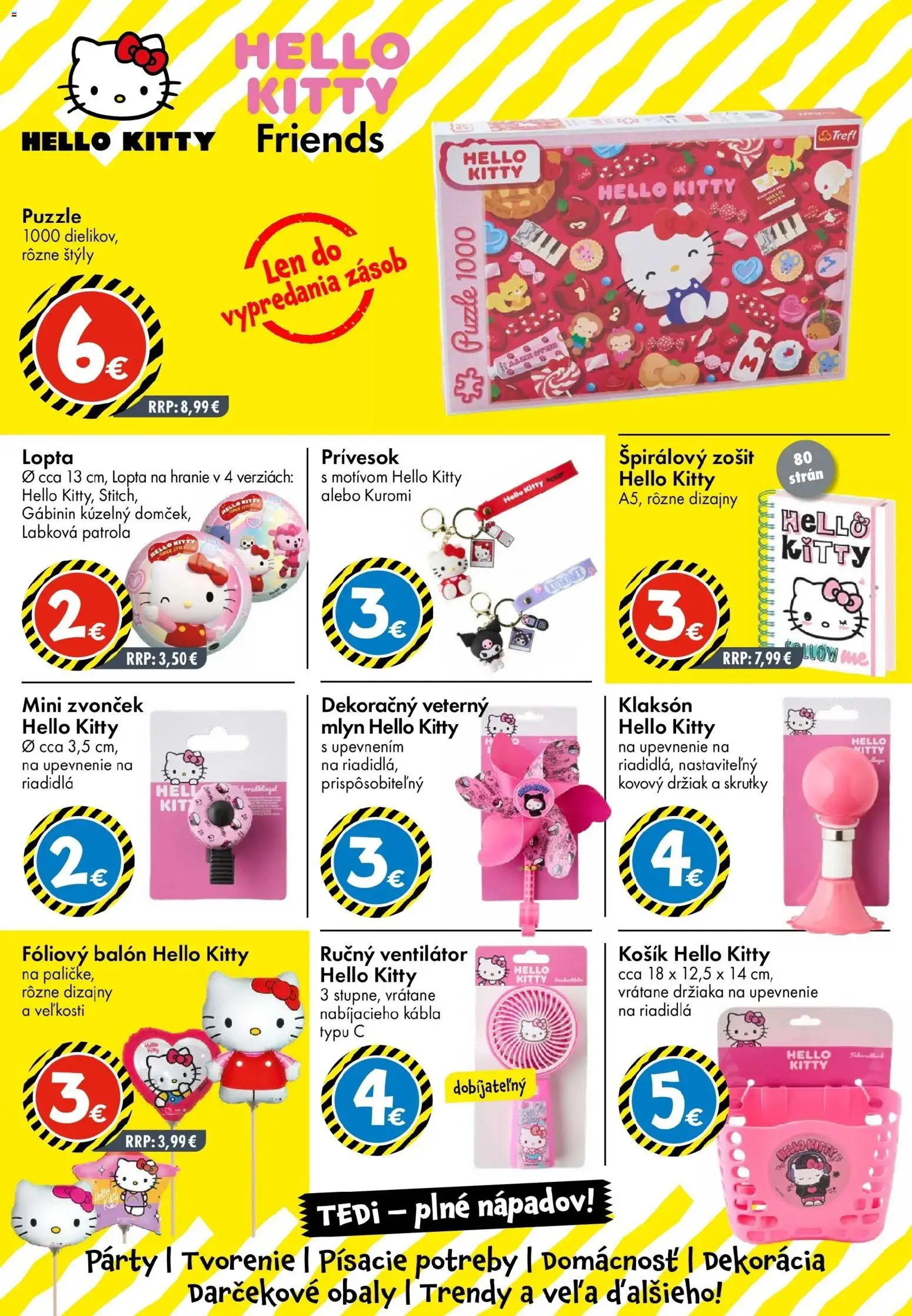 Nové TEDi akcie – leták je platný od 13.03.2026 | Strana: 22 | Produkty: Ventilátor, Zvonček, Puzzle