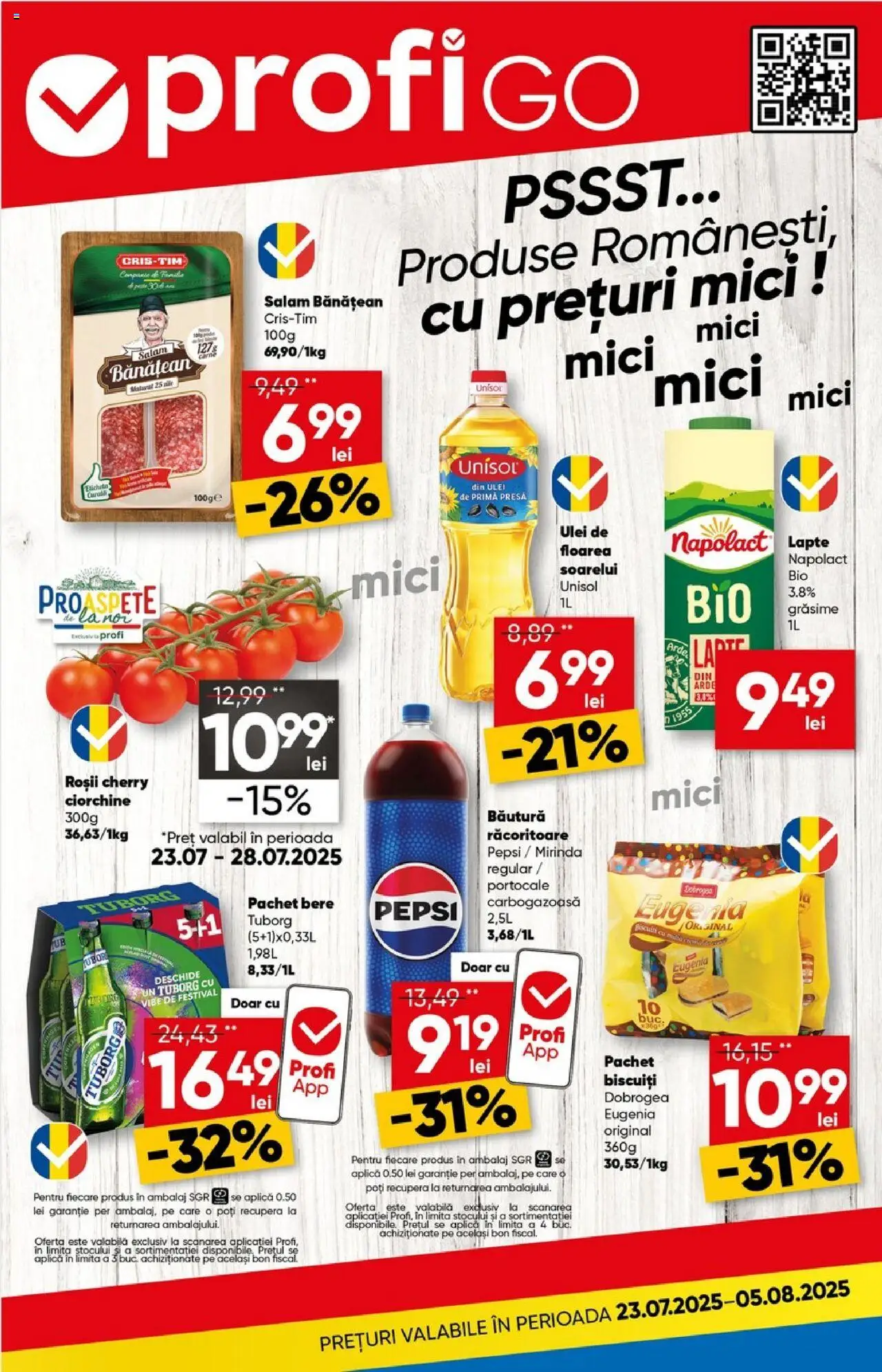 Catalog Profi Go – valabil de la 23.07.2025 | Pagină: 1 | Produse: Presă, Ulei, Salam, Portocale