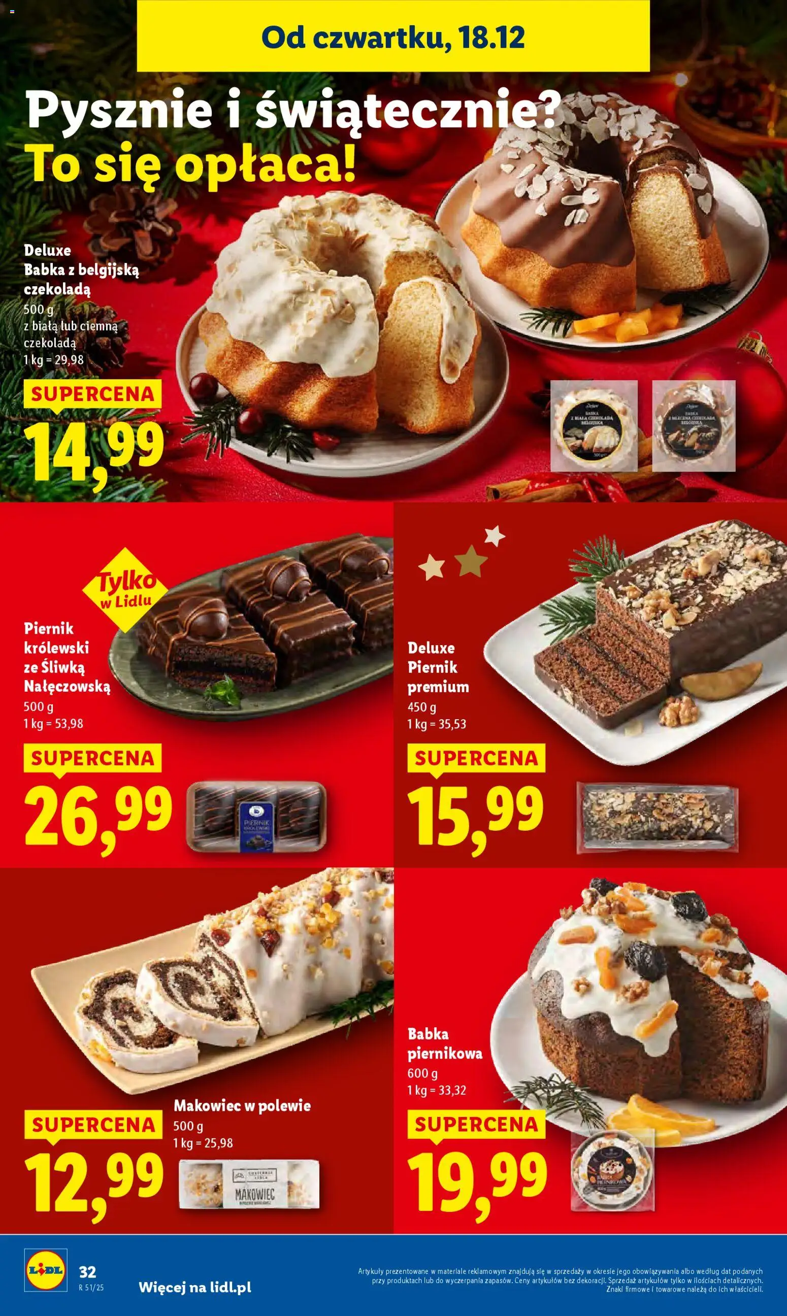 Lidl Gazetka od 18.12.2025 | Strona: 34 | Produkty: Śliwka nałęczowska, Piernik, Babka, Czekolada