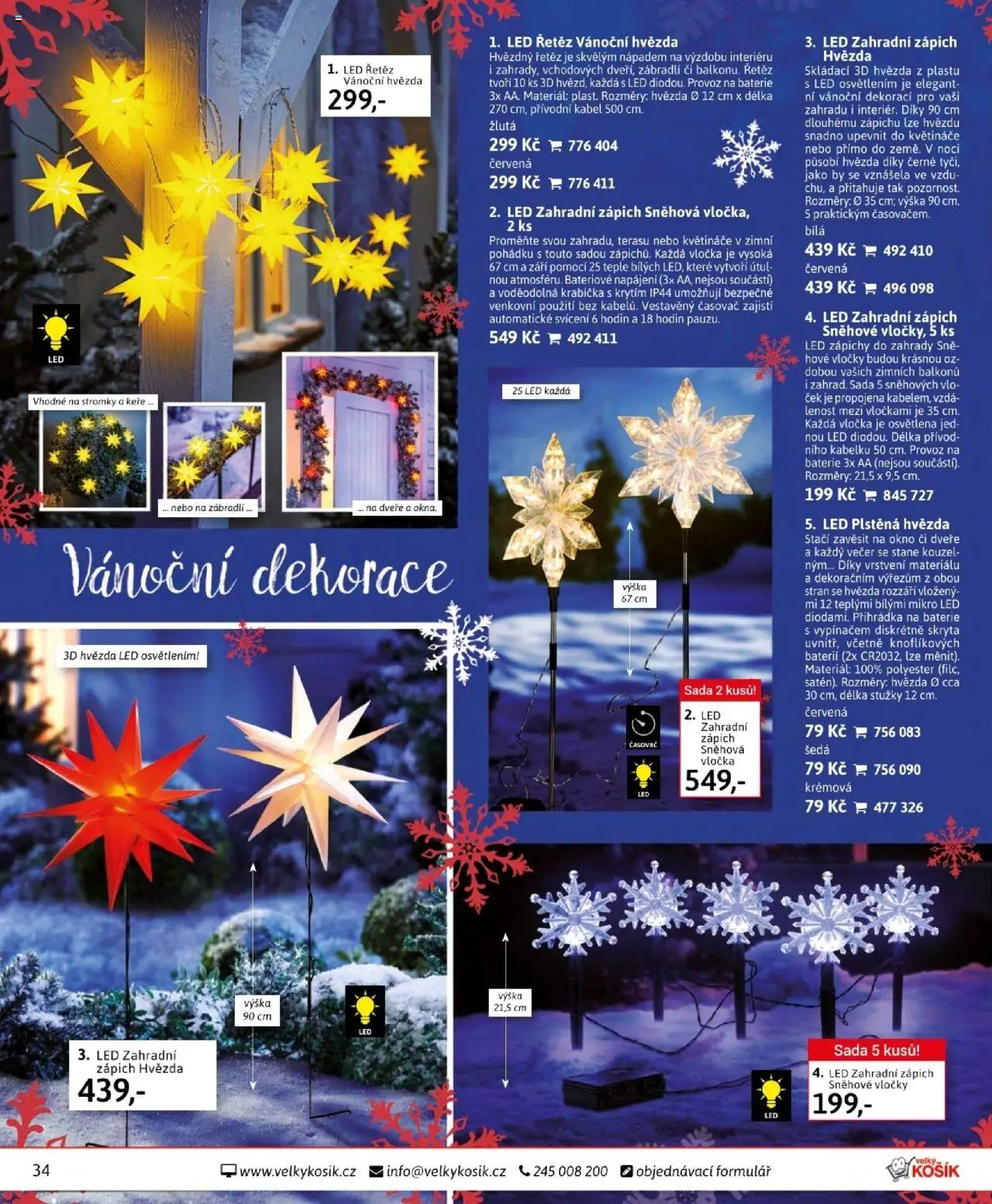 Velký Košík katalog říjen od 01.10.2025 | Strana: 34 | Produkty: Krabička, Zápich, Zábradlí, Baterie