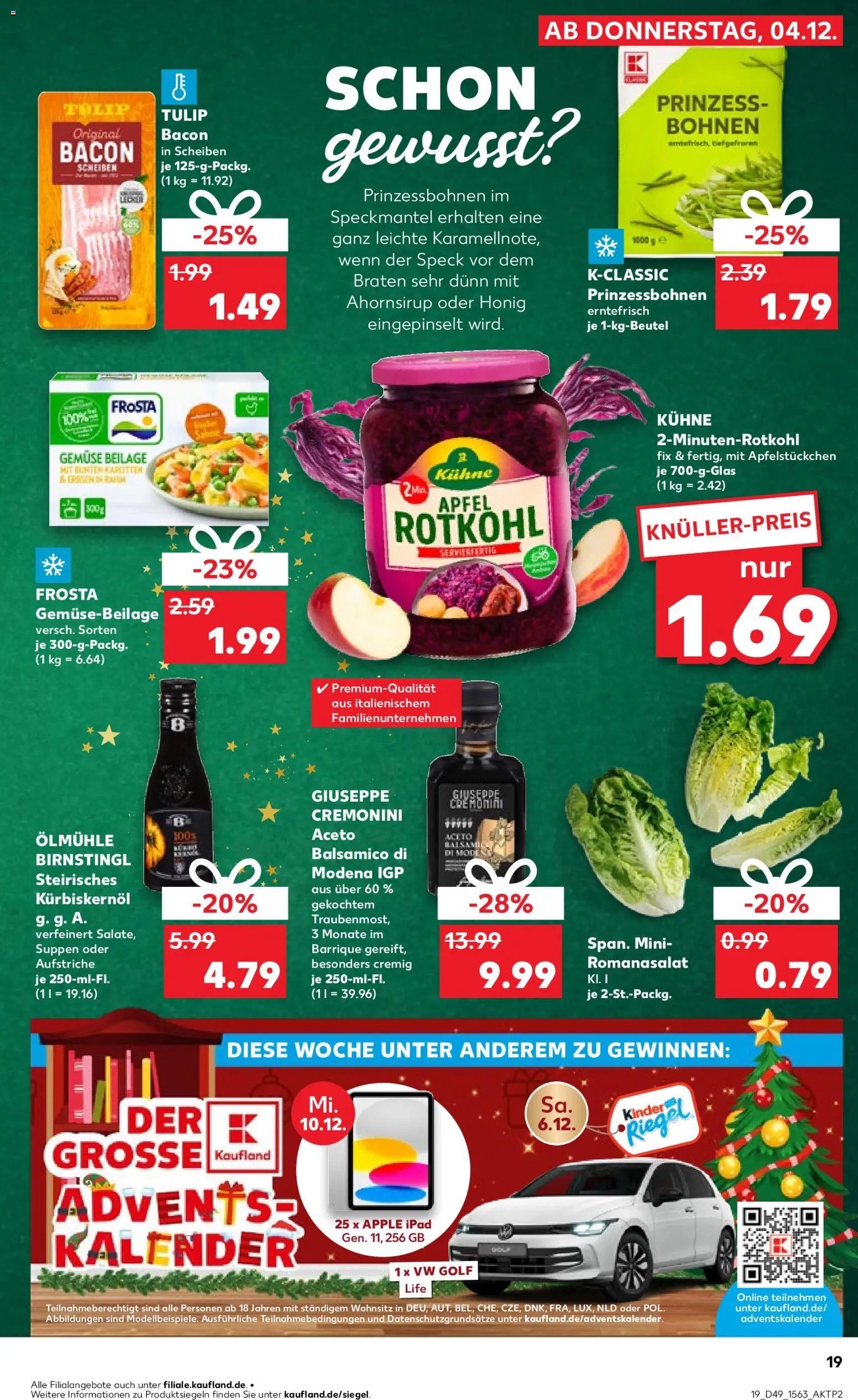 Globus Baumarkt - Saarland – gültig ab 08.12.2025 | Seite: 19 | Produkte: Rotkohl, Ipad, Äpfel, Gemüse
