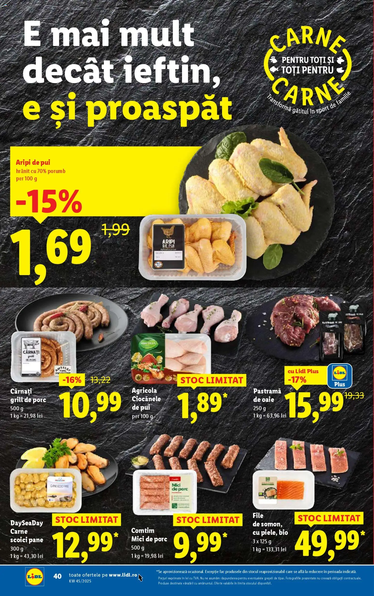 Noul catalog Lidl – valabil de la 03.11.2025 | Pagină: 40 | Produse: Şerit ödül, Grill, Hacıyatmaz Kedi Oyuncağı, Cârnați