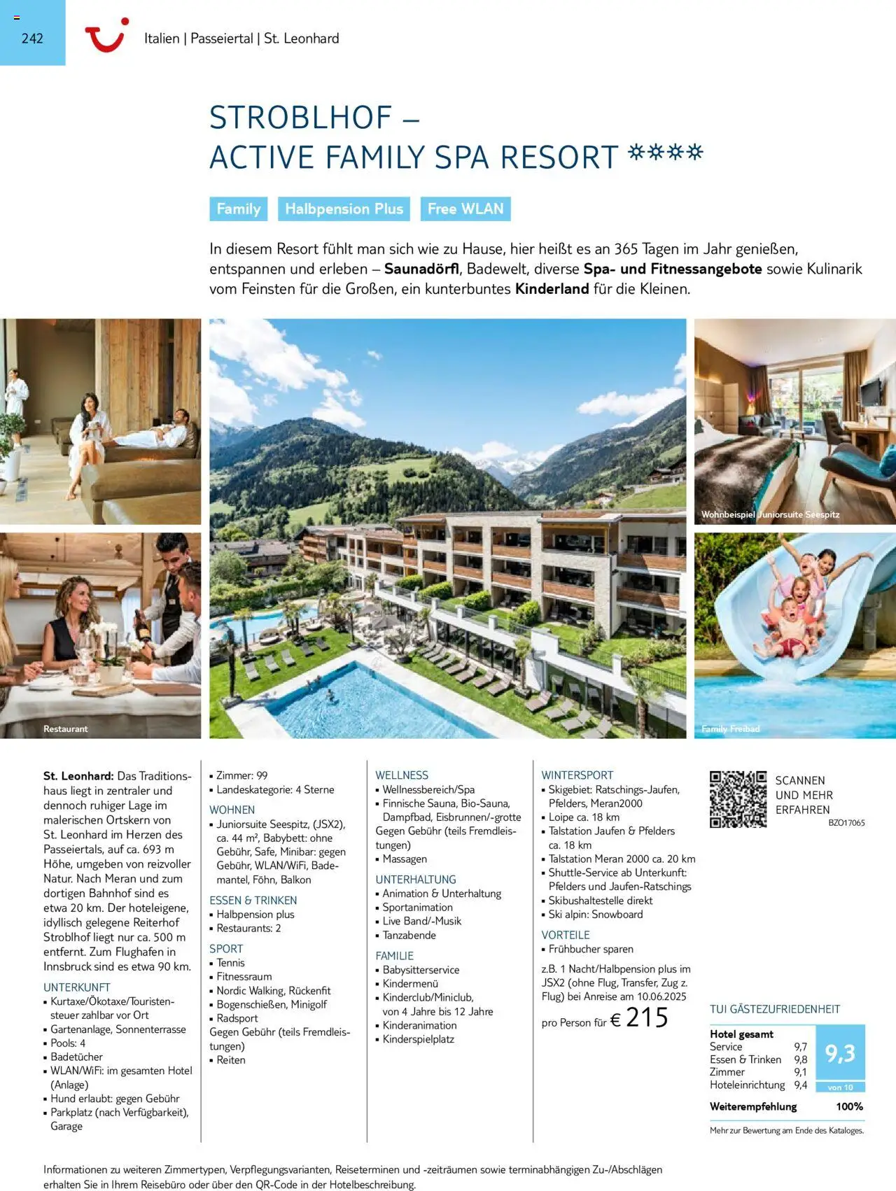 TUI Prospekt 	 – gültig ab 01.11.2024 | Seite: 242 | Produkte: Babybett, Ski, Snowboard