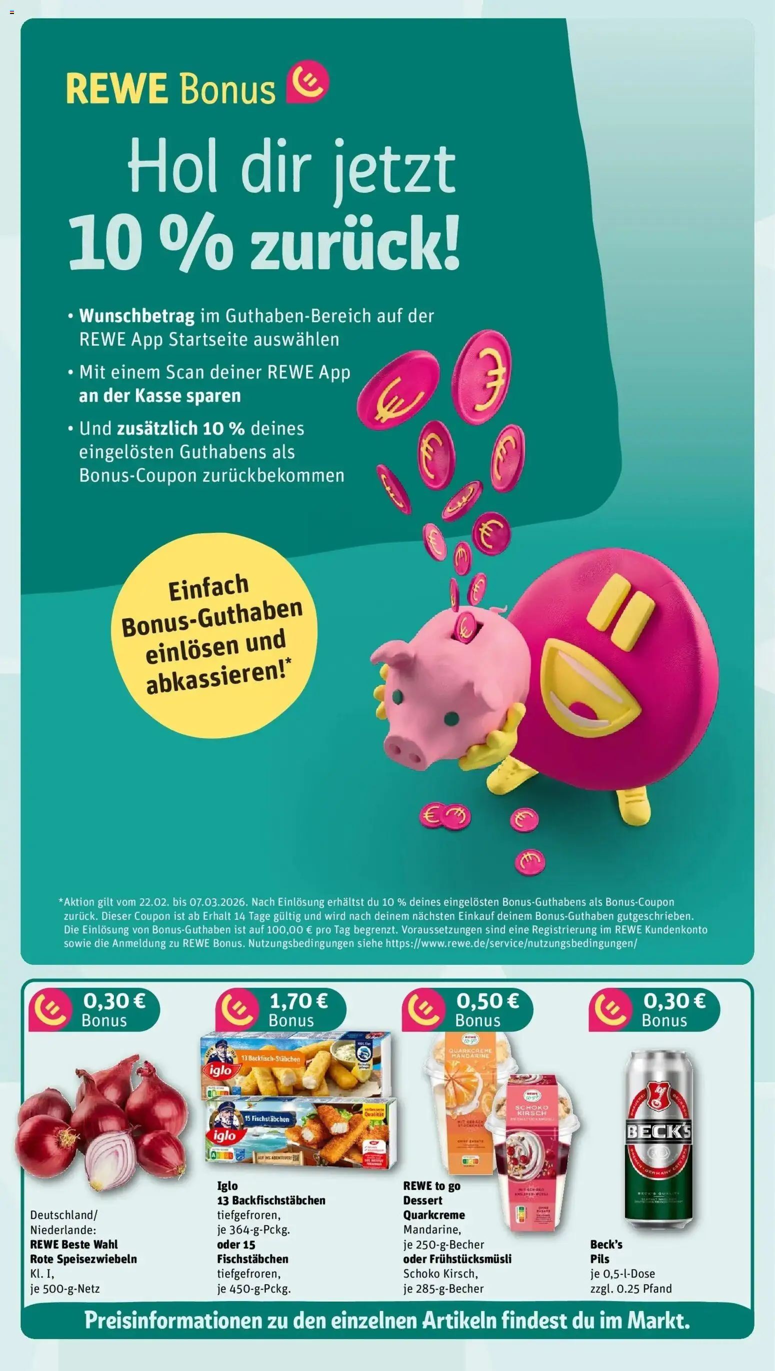 Rewe Prospekt Düsseldorf	 – gültig ab 02.03.2026 | Seite: 3 | Produkte: Iglo, Pils, Fischstabchen