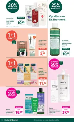Holland & Barrett Folder / Publicité - Voorbeeld van een folder van Holland & Barrett, geldig van 13.04.2026 | Pagina: 14 | Producten: Worst, Box, Shampoo, Crème