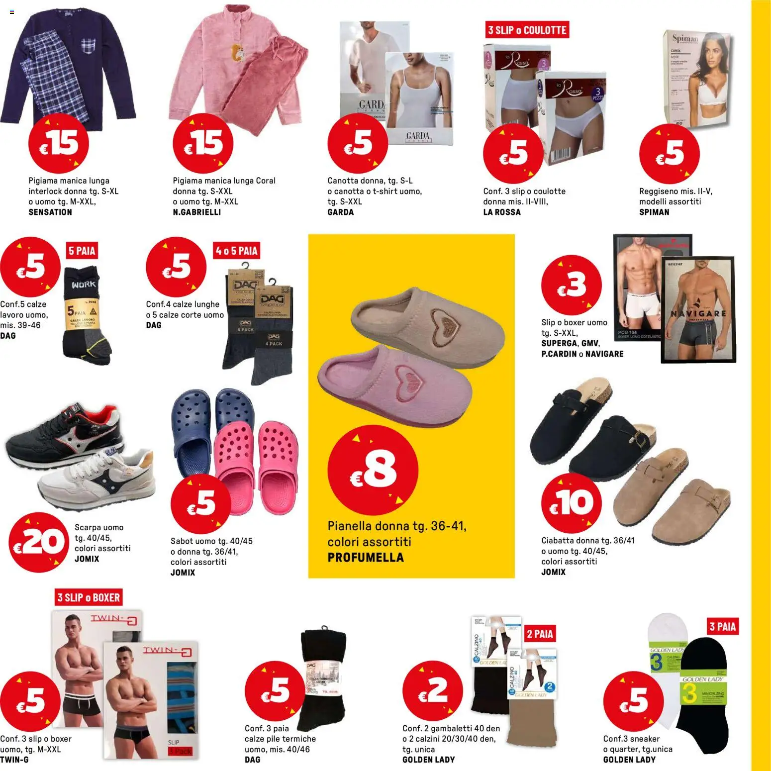 Volantino Iper del 23.01.2026 | Pagina: 39 | Prodotti: Pile, Reggiseno, Pigiama, Slip