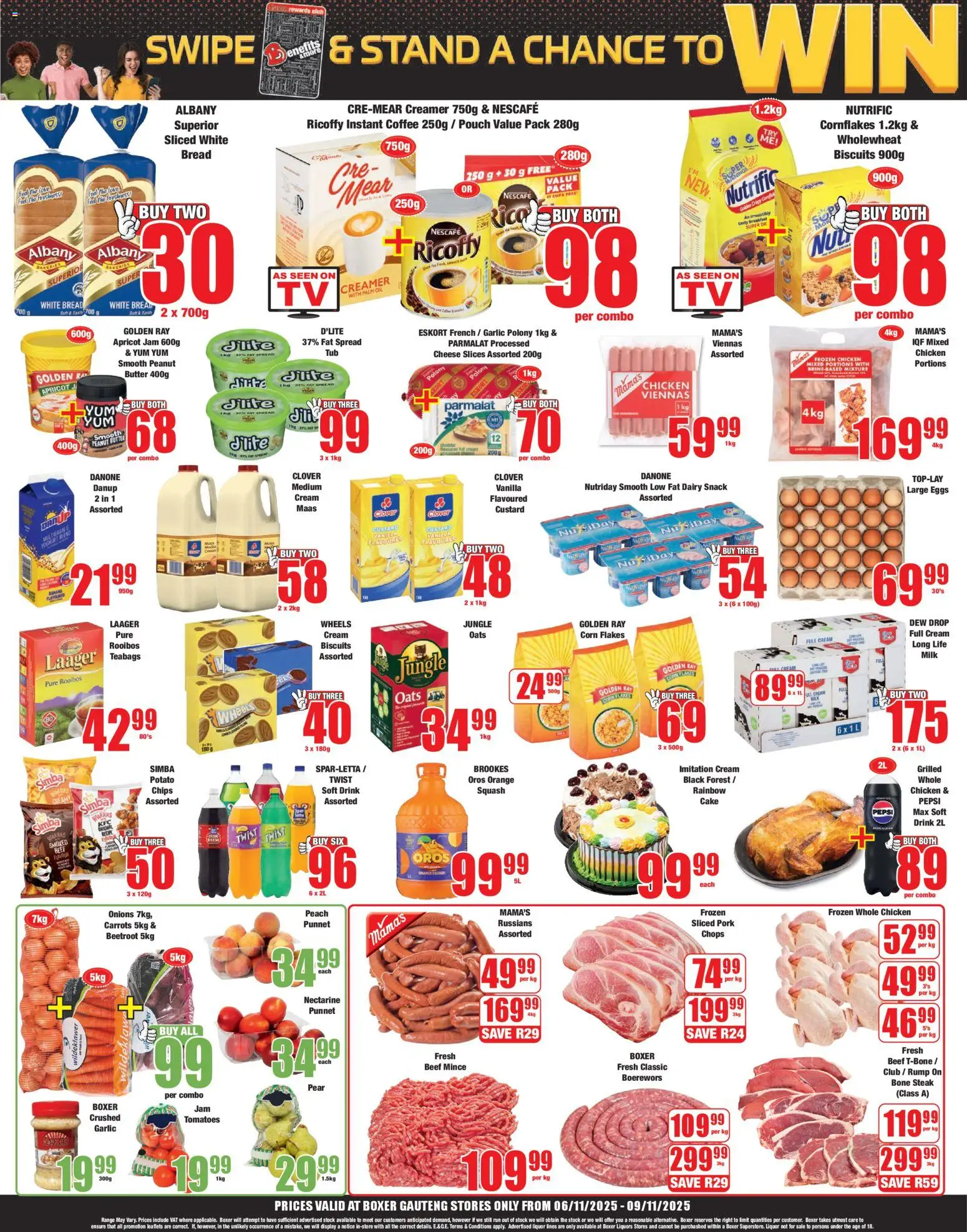 New Boxer catalogue – valid from 06.11.2025 | Page: 2 | Products: Squash, Cheese, Chips, Peach