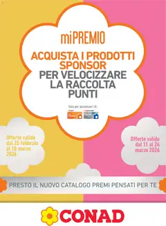 Anteprima del volantino Conad Mi Premio Lazio catalogo valido a partire dal 25.02.2026