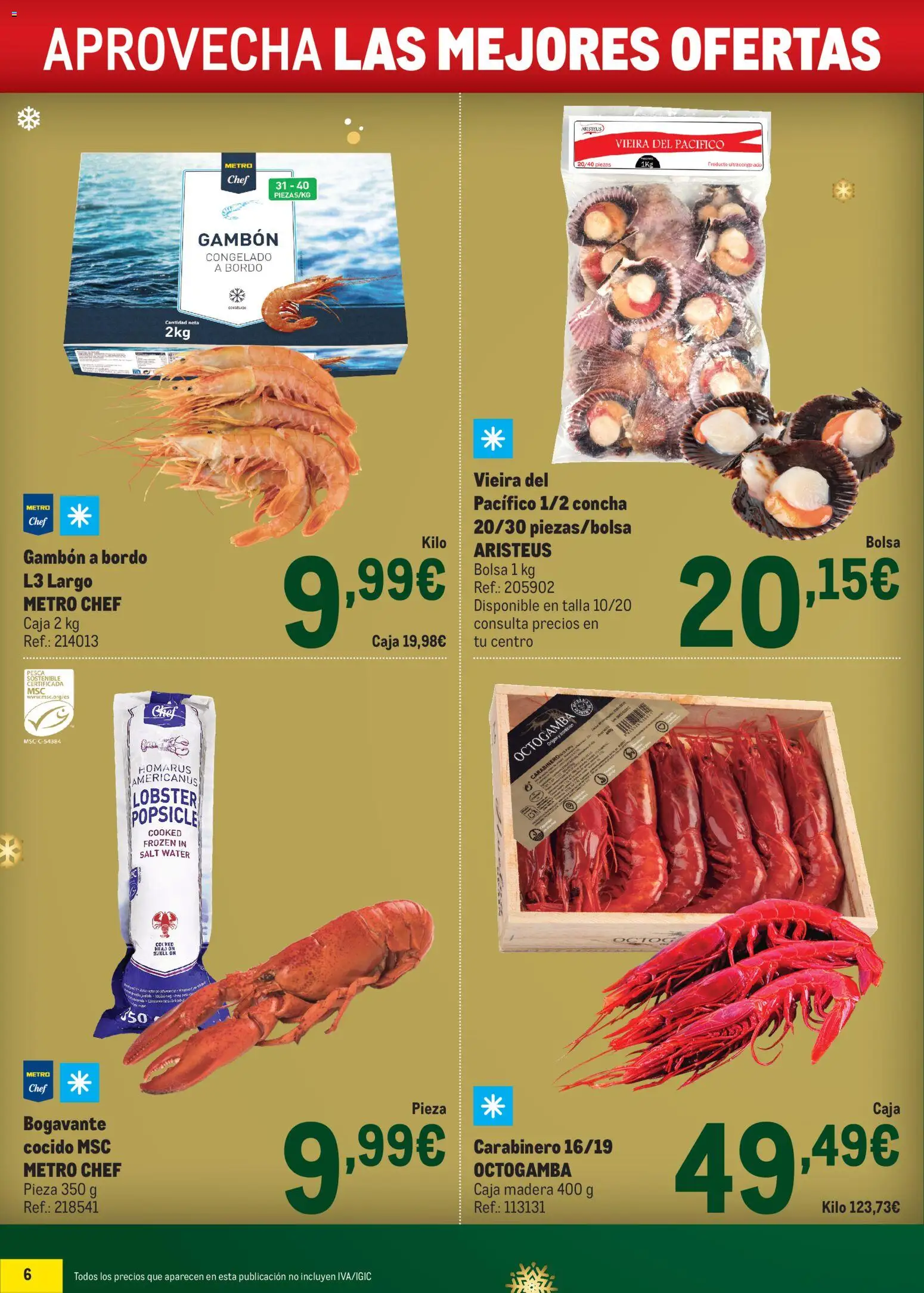 Makro - Precios Navidad Levante │ válido desde el 24.11.2025 | Página: 6 | Productos: Bolsa, Caja