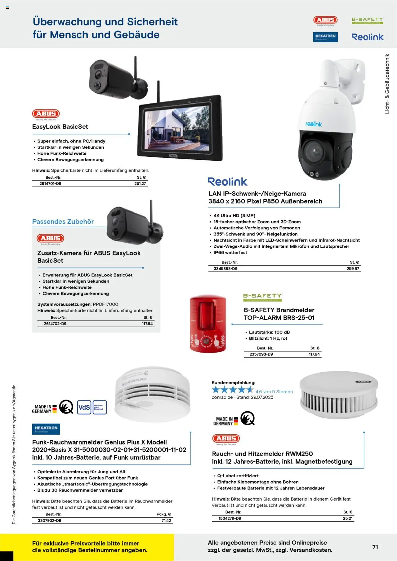Conrad - Markenkatalog - gültig ab dem 25.08.2025 | Seite: 73 | Produkte: Speicherkarte, Mikrofon, Lautsprecher, Batterie