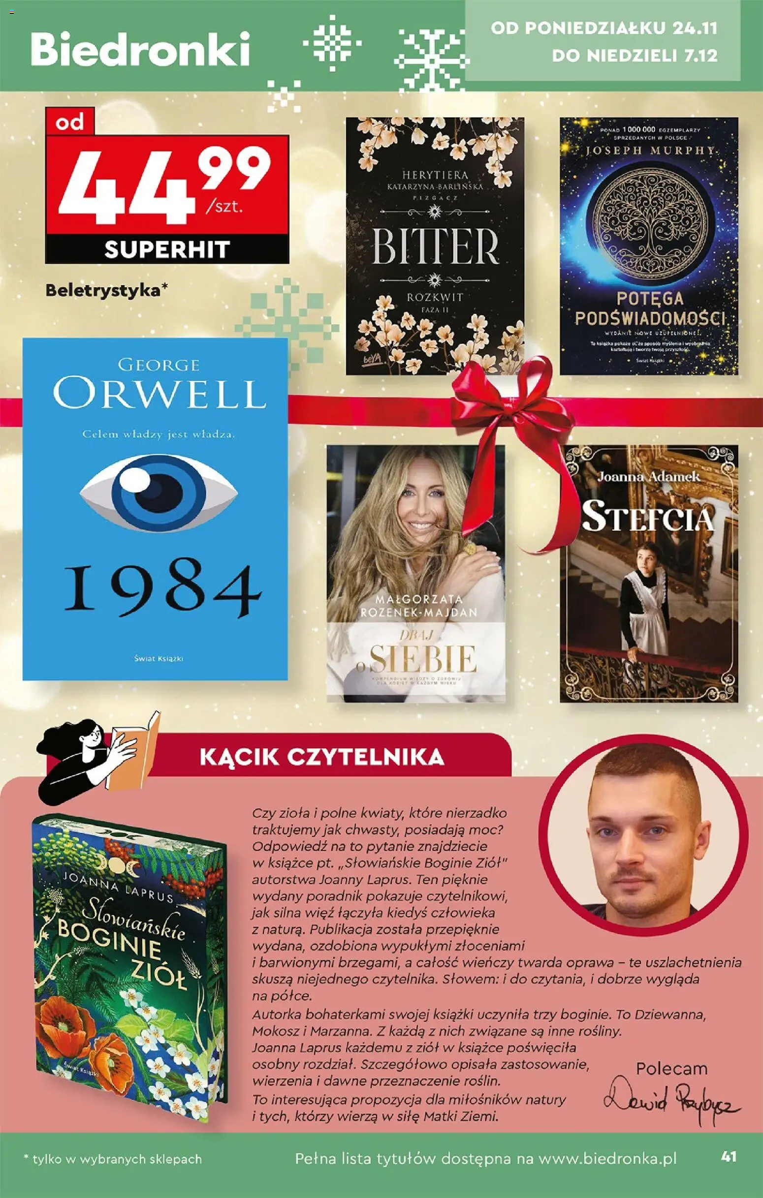 Biedronka Black Friday od 24.11.2025 | Strona: 43 | Produkty: Książki