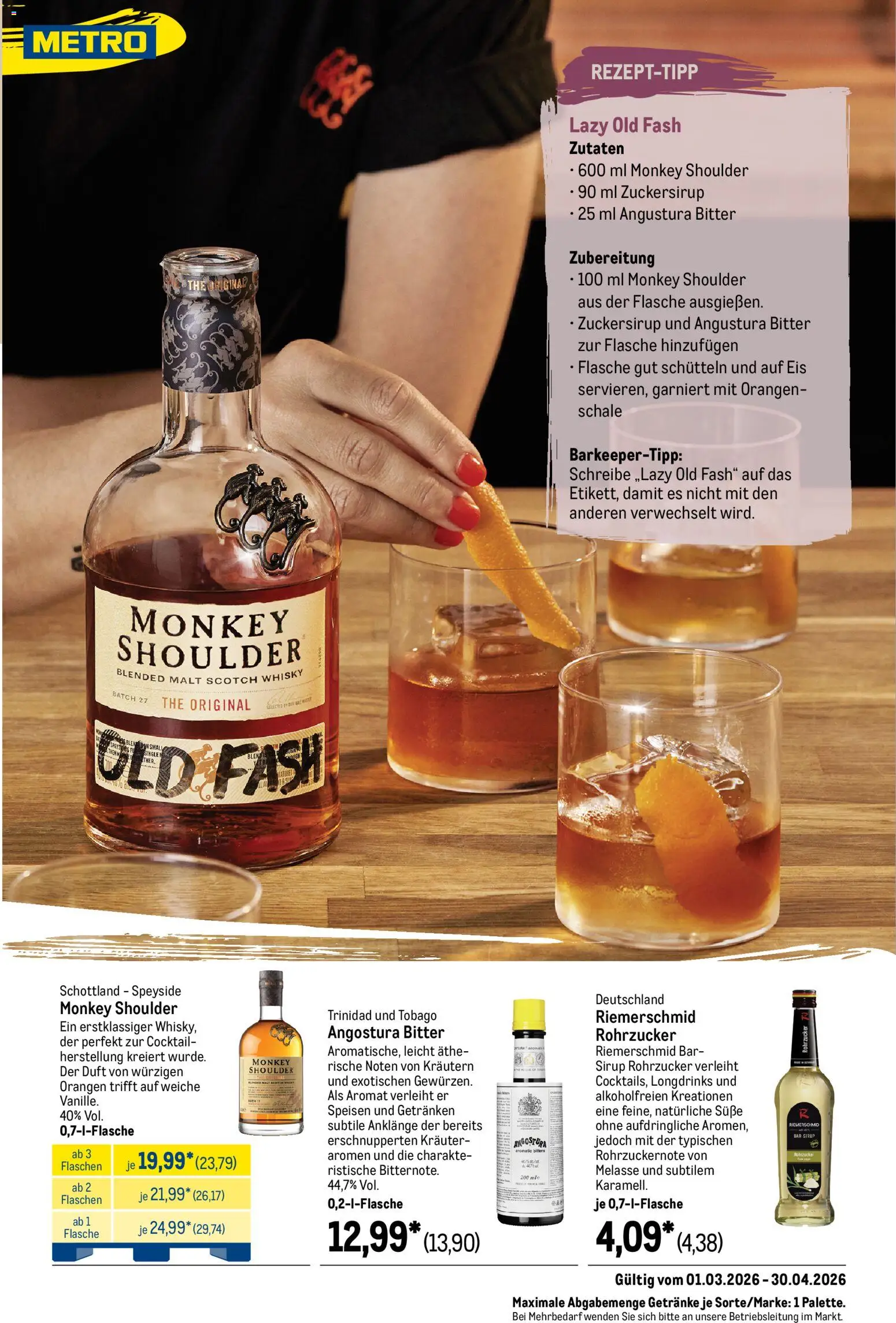 Metro Saisonkatalog Frühlings-Genuss – gültig ab 01.03.2026 | Seite: 62 | Produkte: Whisky, Duft, Orangen, Eis