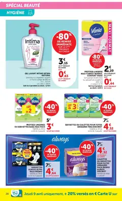 Hyper U - Prévisualisation de Hyper U - La beauté à prix bas valide à partir de 08.04.2026 | Page: 20 | Produits: Parfum