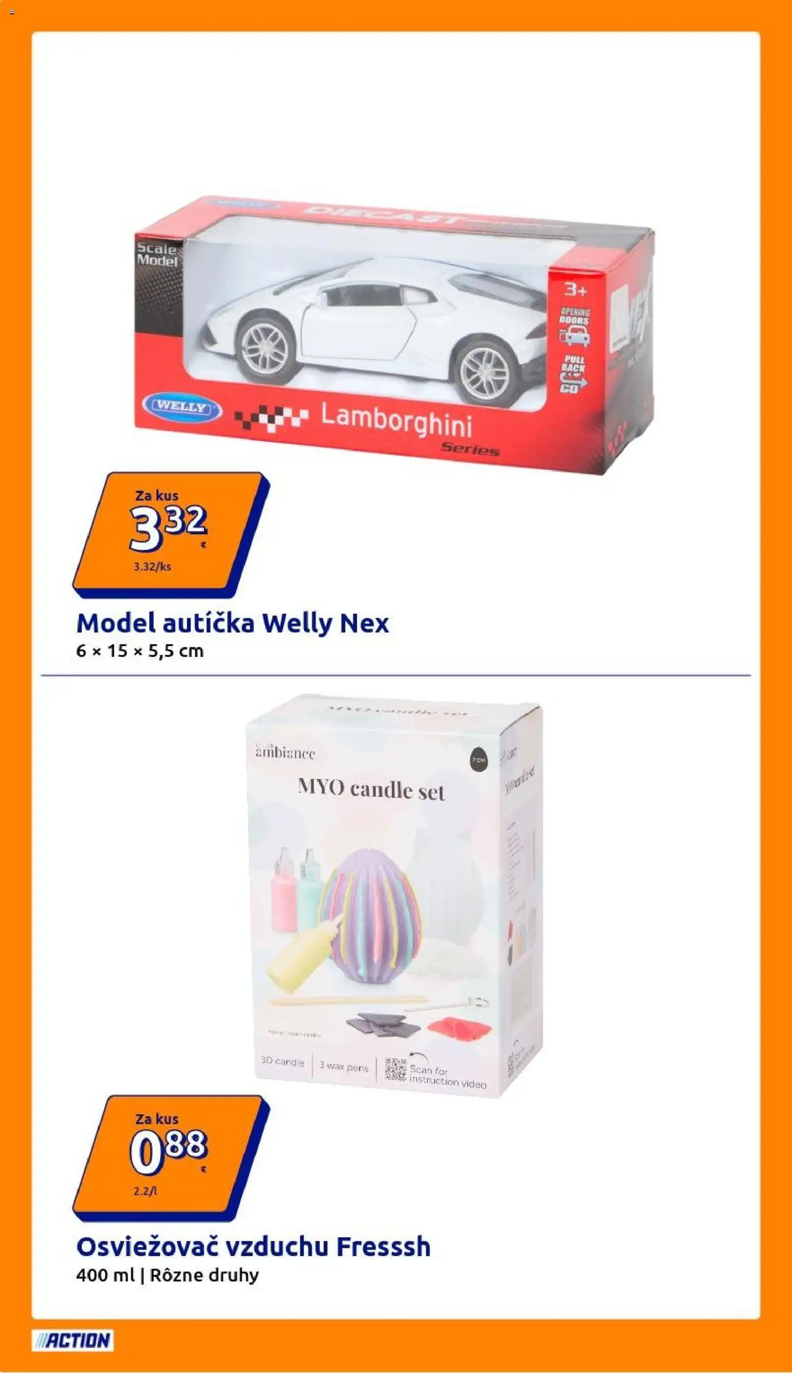 Nové Action akcie – leták je platný od 11.03.2026 | Strana: 12 | Produkty: Osviežovač vzduchu, Video