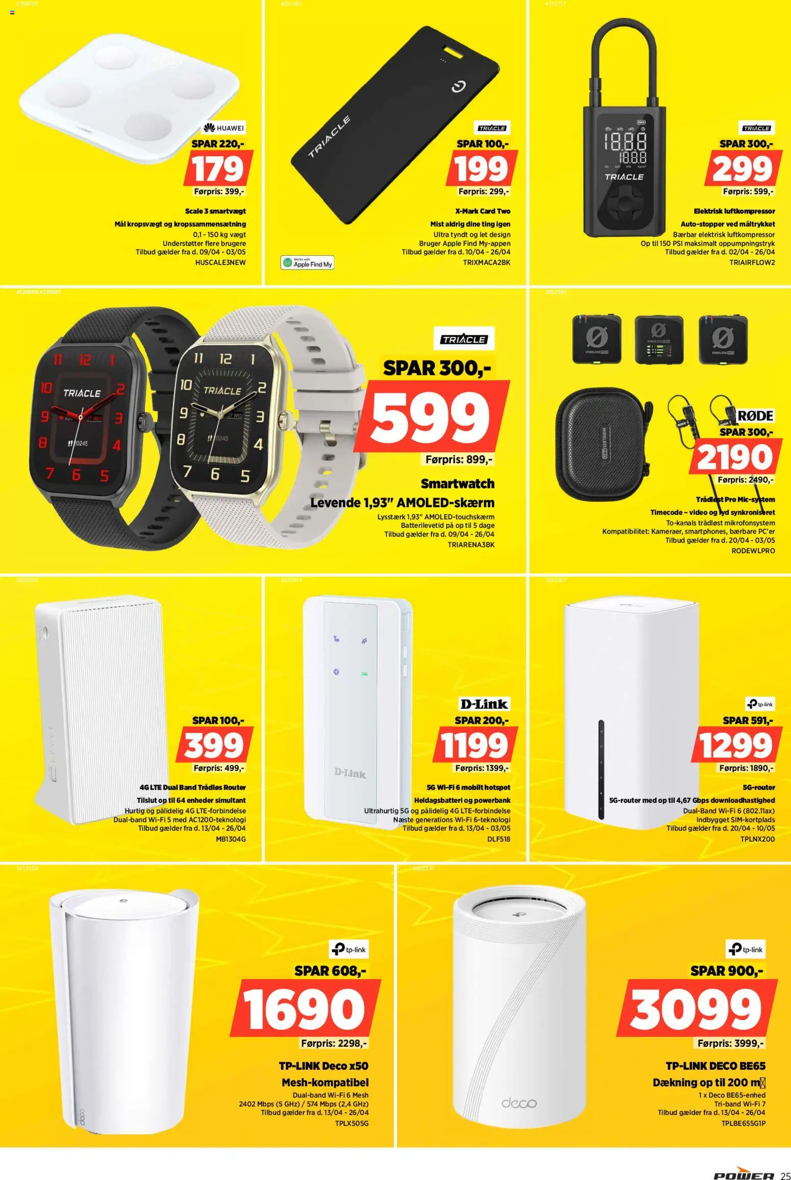 Power tilbudsavis – gyldig fra 17.04.2026 | Side: 25 | Produkter: Lyd, Video, Smartwatch, Router