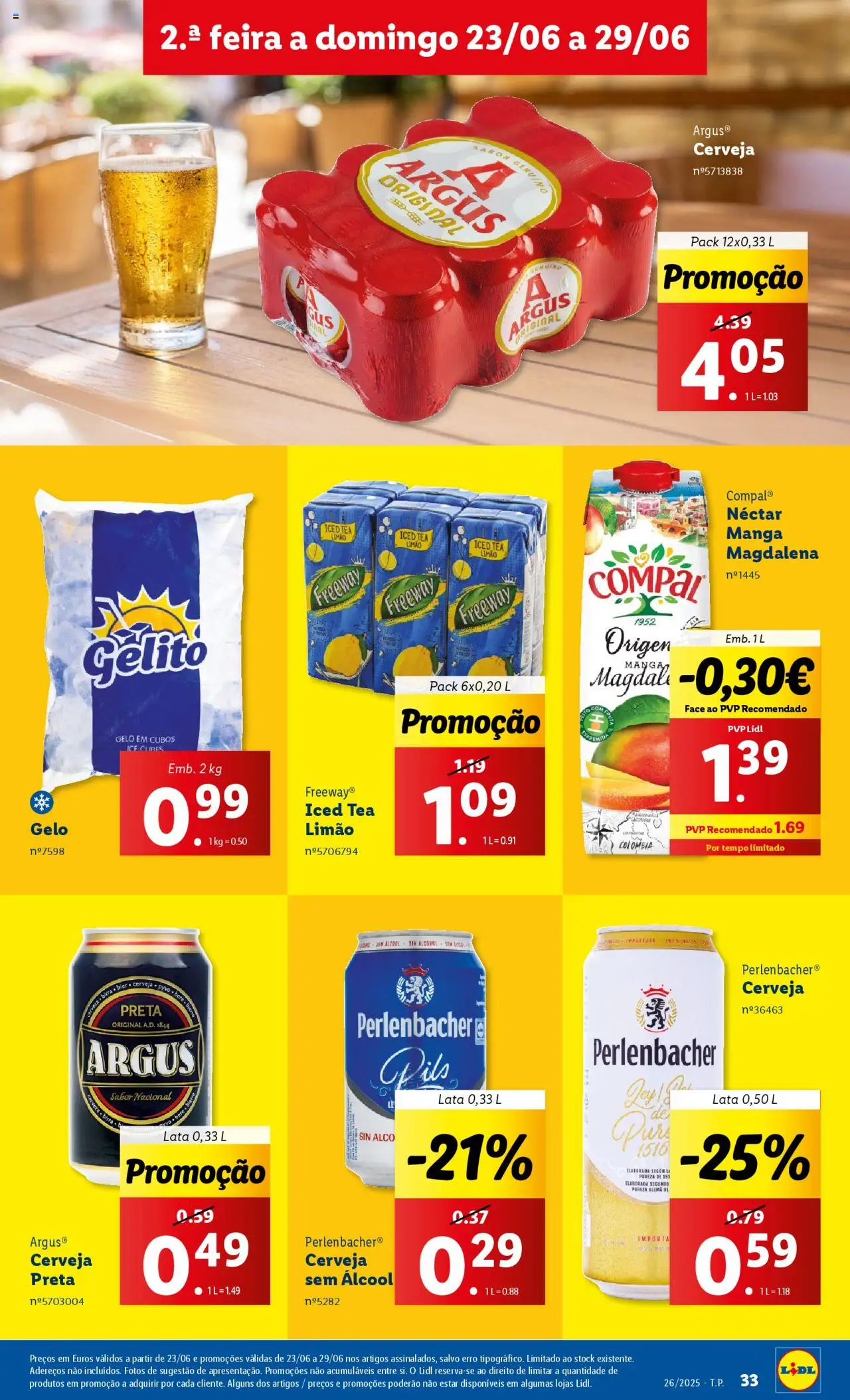 Lidl folheto │ válido de 23.06.2025 | Página: 33 | Produtos: Cerveja