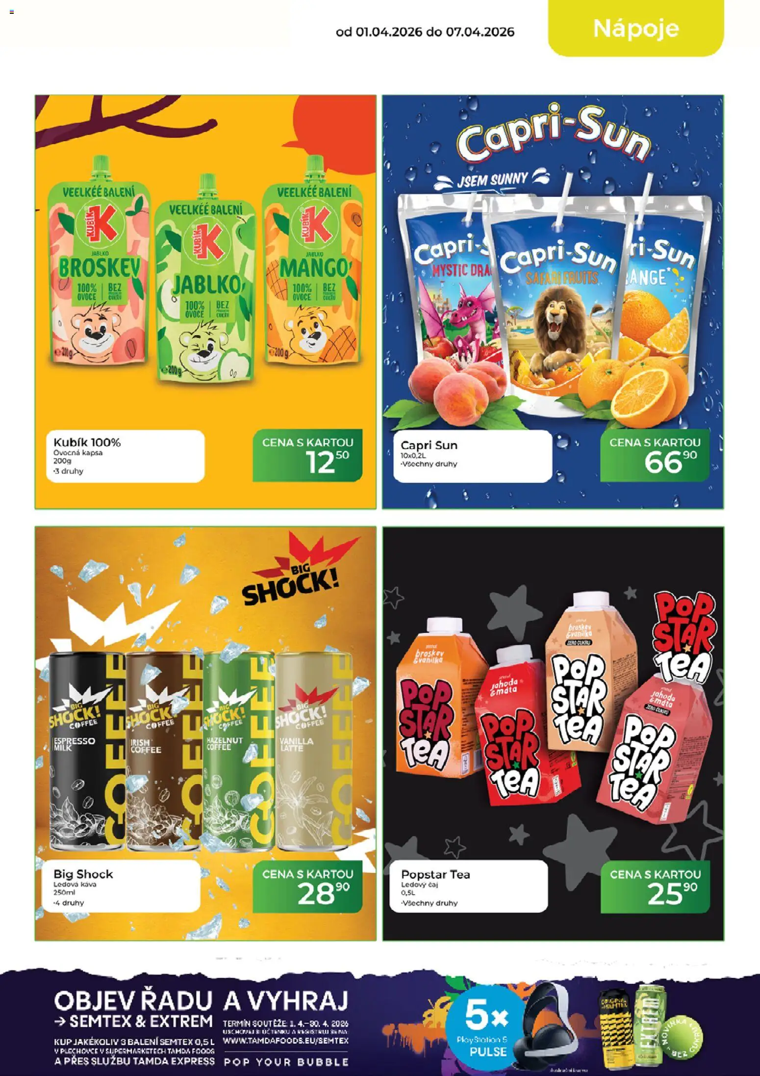Tamda Foods leták od 01.04.2026 | Strana: 13 | Produkty: Ovoce, Káva, Ledový čaj, Big Shock
