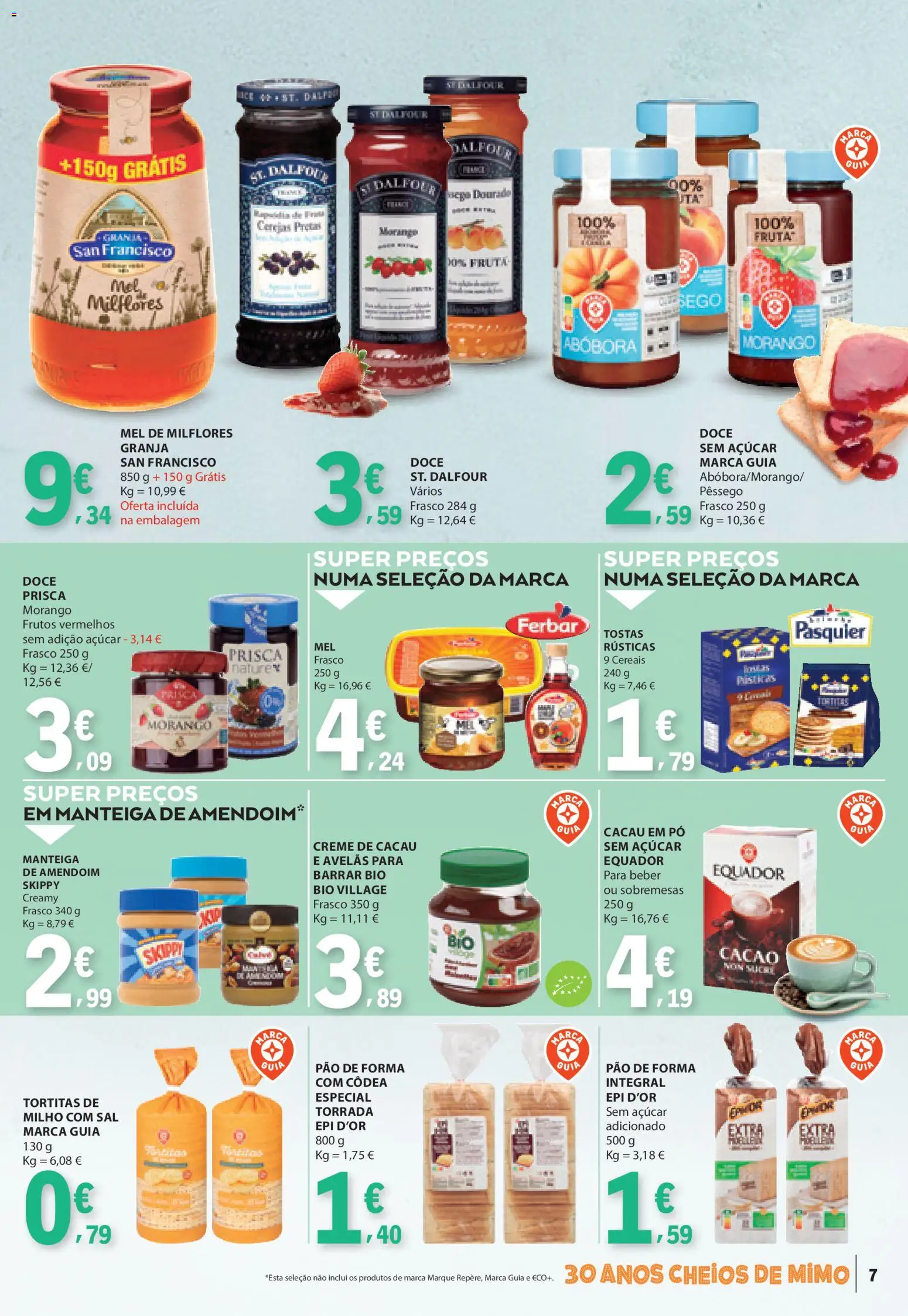 E.Leclerc folheto Especial Pequeno-Almoço │ válido de 21.04.2026 | Página: 7 | Produtos: Pó, Sal, Mel, Cereais