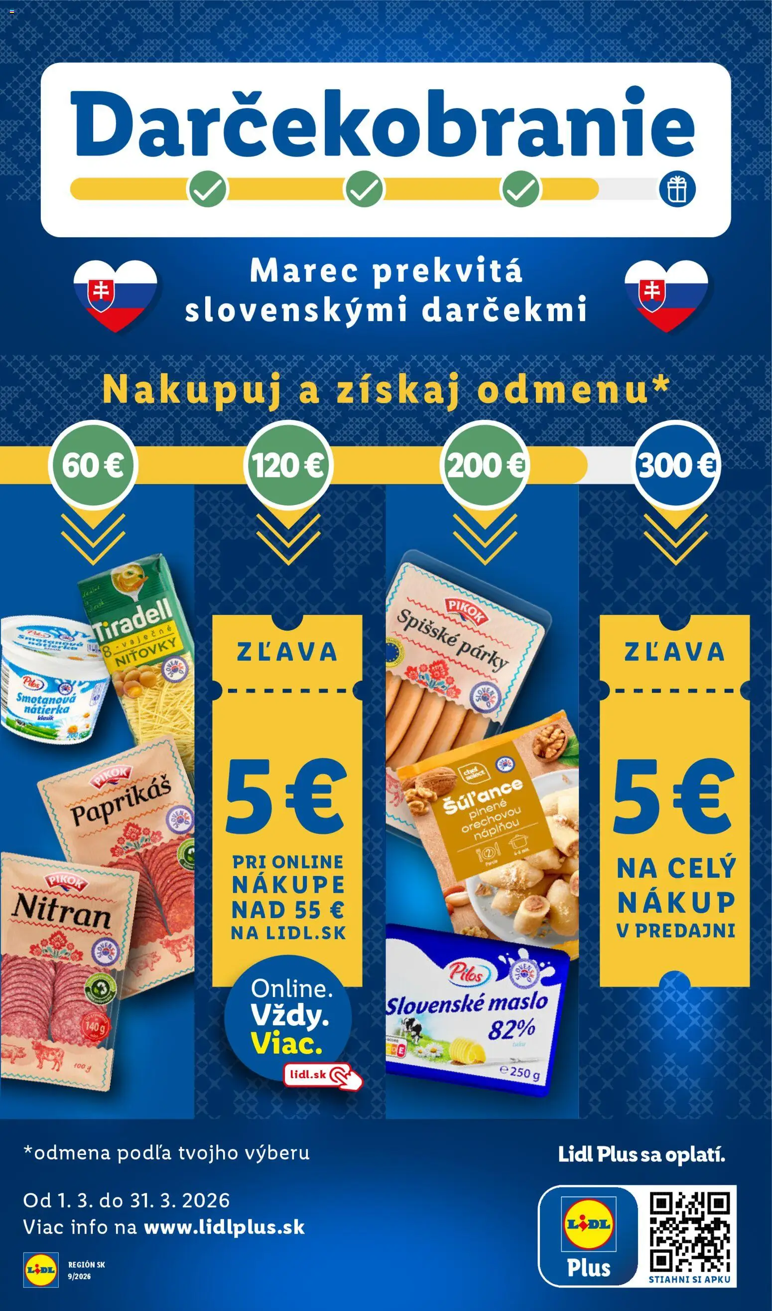 Nové Lidl akcie – leták je platný od 02.03.2026 | Strana: 19 | Produkty: Maslo, Saláma, Cestoviny, Párky