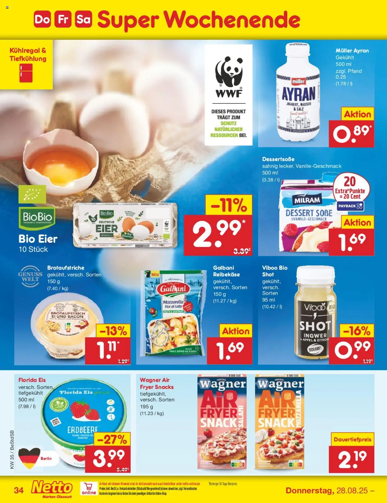 Netto Marken-Discount Prospekt 	 - gültig ab dem 25.08.2025 | Seite: 50 | Produkte: Äpfel, Salz, Erdbeeren, Eis
