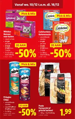 Pringles Chips, verschillende soorten - Voorbeeld van een folder van Lidl, geldig van 10.12.2025 | Pagina: 27 | Producten: Olijfolie, Chips, Pringles, La