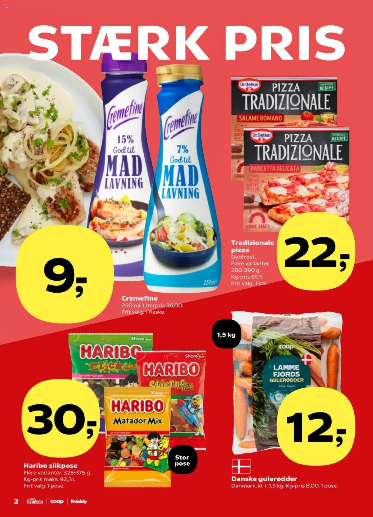 Kvickly tilbudsavis – gyldig fra 17.10.2025 | Side: 2 | Produkter: Pizza, Gulerødder