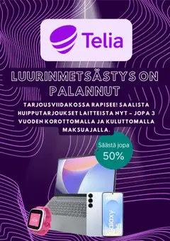 Katso Telia tarjoukset voimassa alkaen 06.08.2025