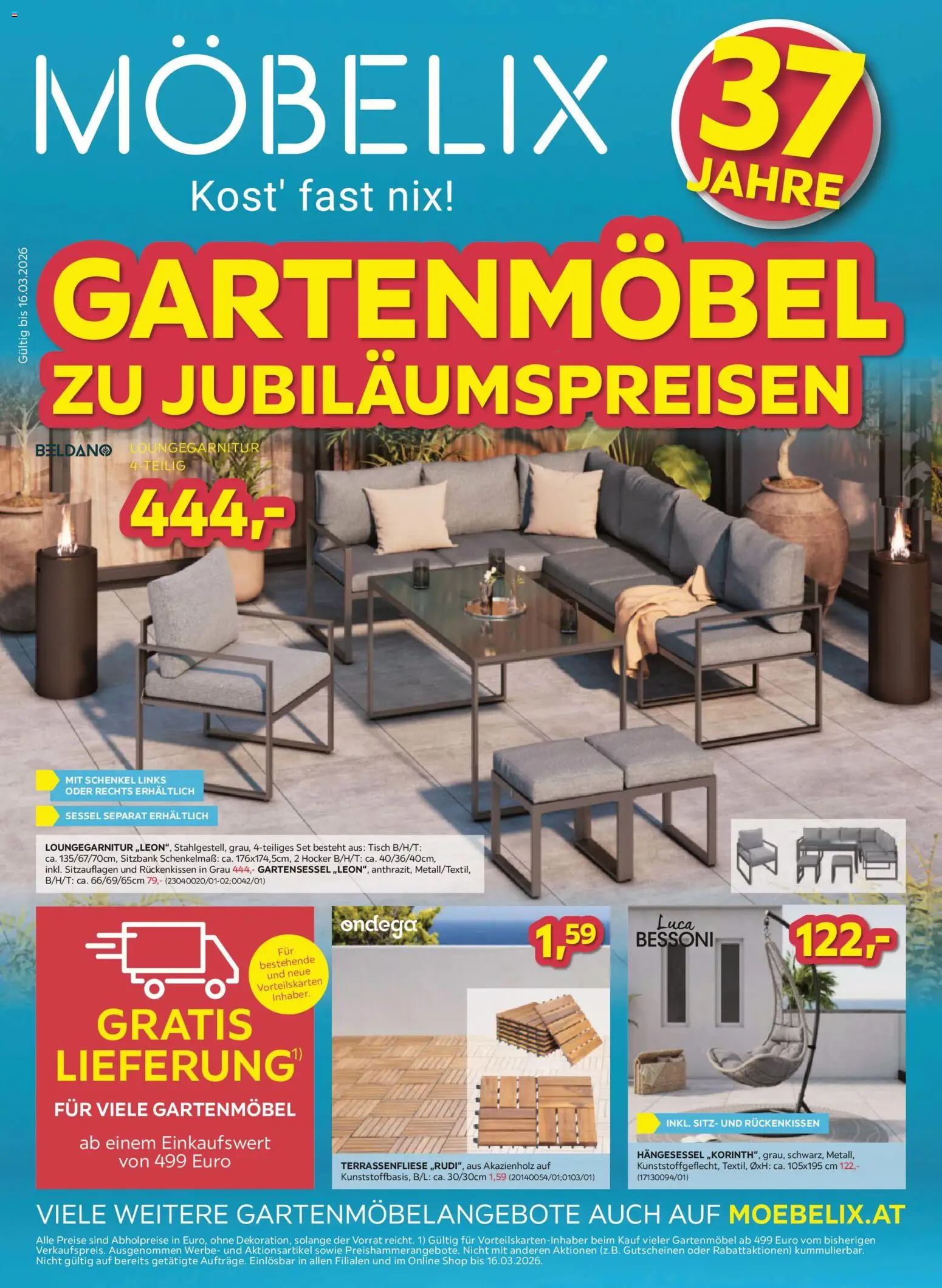 Möbelix Angebote gültig ab 10.03.2026 | Seite: 9 | Produkte: Sessel, Tisch, Gartenmöbel