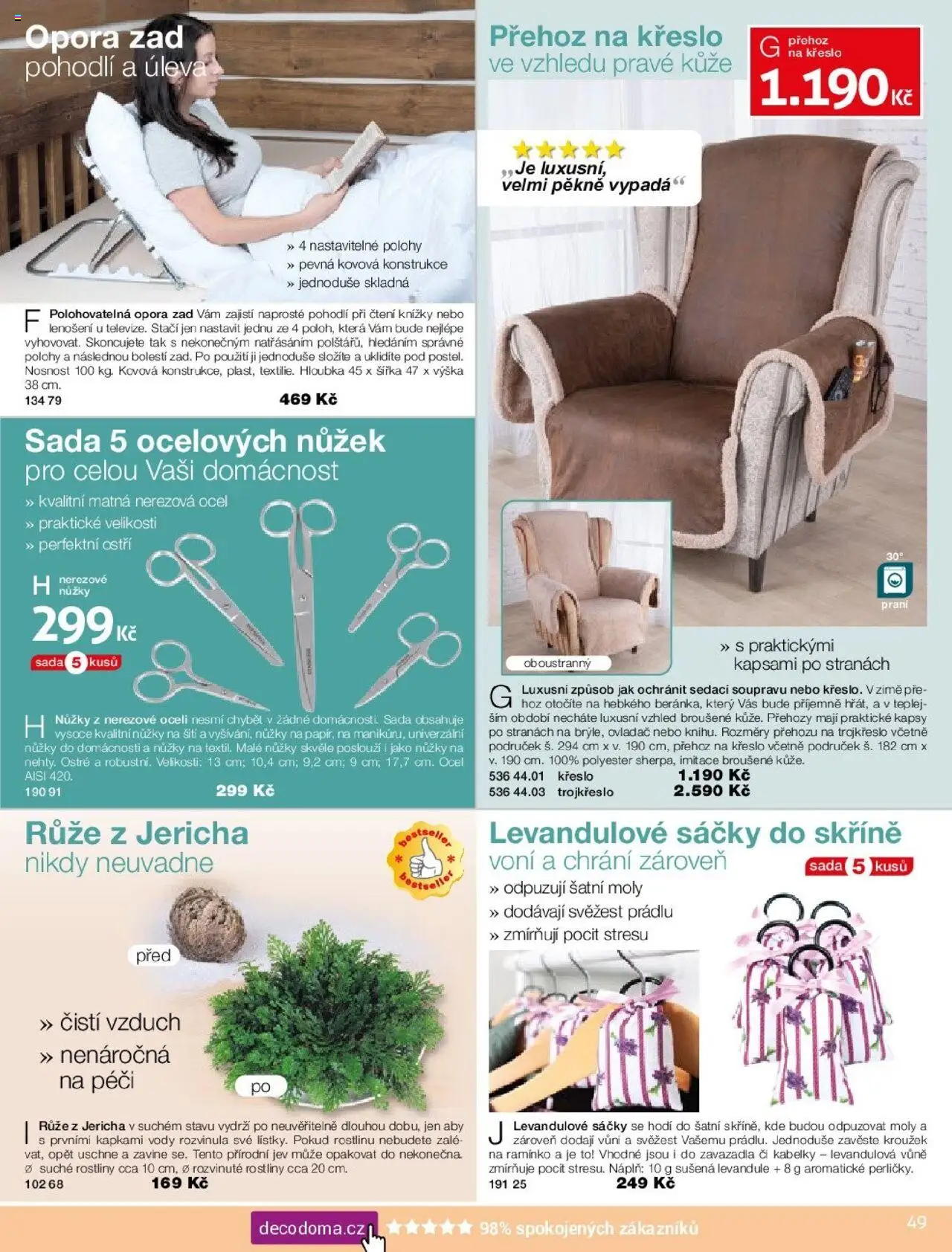 Decodoma katalog Podzim 2025 od 25.08.2025 | Strana: 49 | Produkty: Nůžky, Rostliny, Křeslo, Kabelky