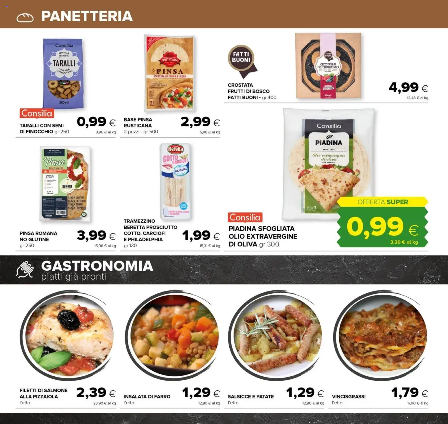 Volantino Oasi del 23.04.2026 | Pagina: 8 | Prodotti: Salmone, Carciofi, Forno, Tramezzino