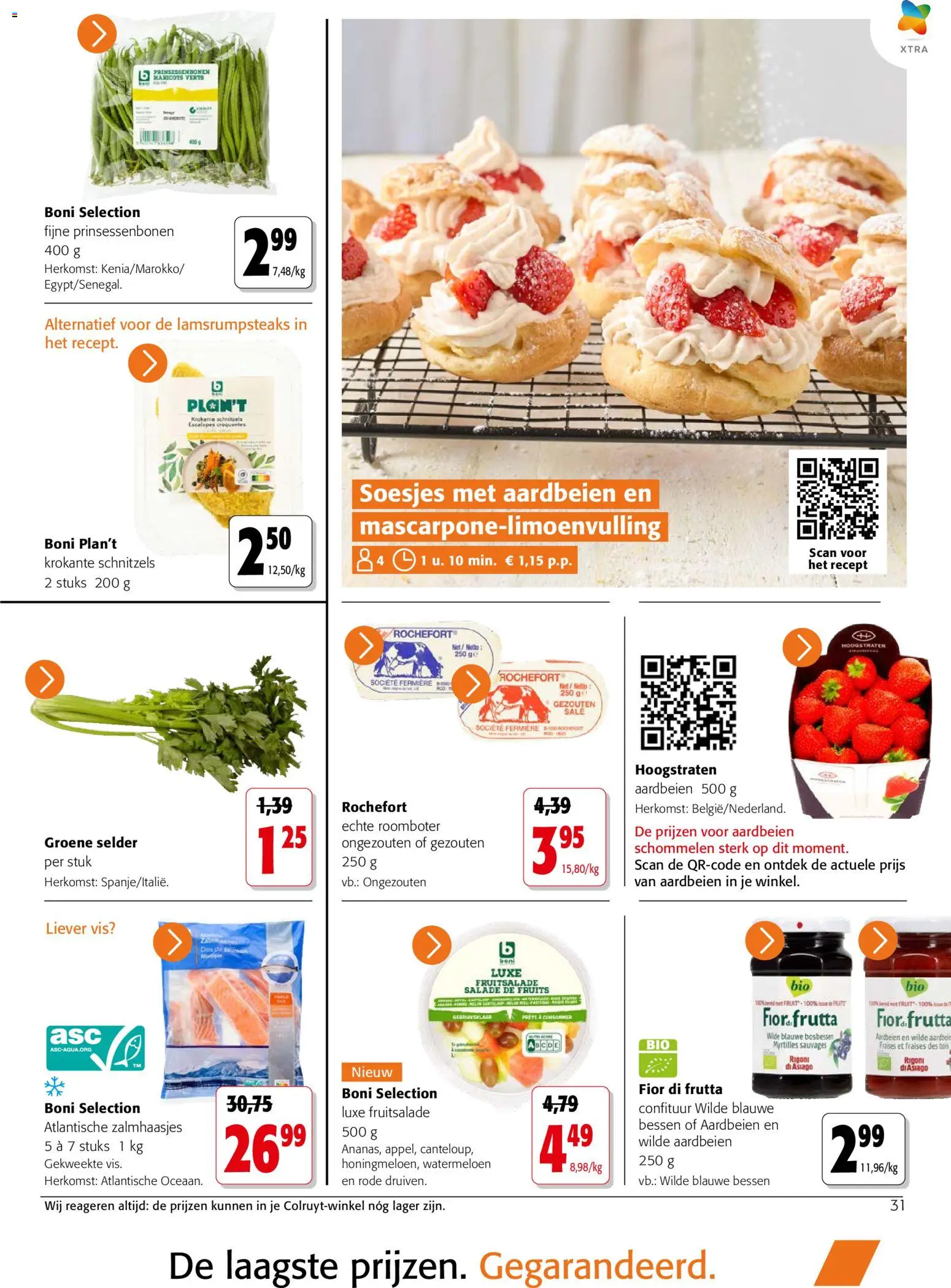 {H1} | Pagina: 31 | Producten: Vis, Aardbeien, Roomboter, Telefonok