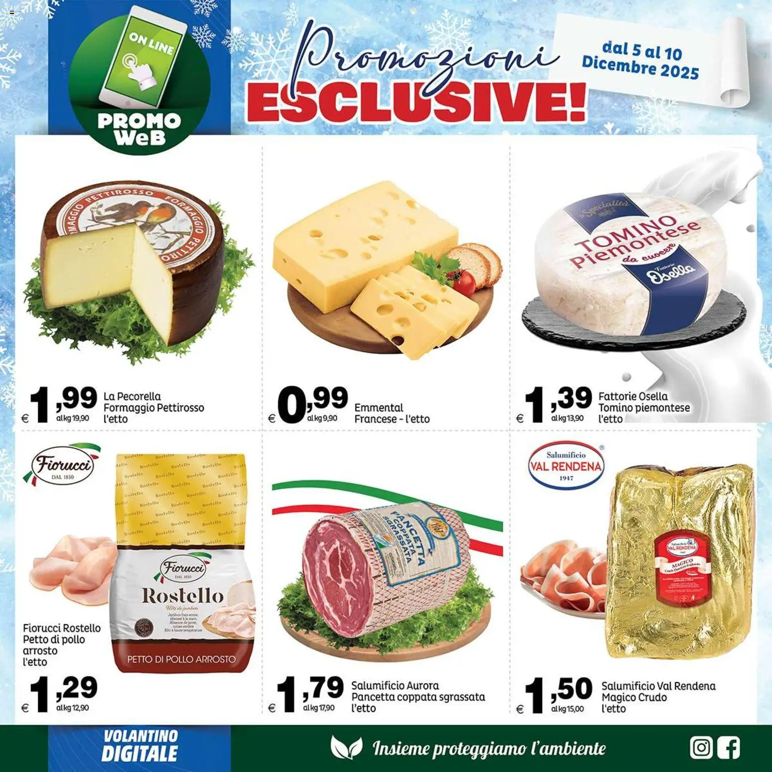 Volantino Elite Supermercati del 05.12.2025 | Pagina: 5 | Prodotti: Pollo, Formaggio, Emmental, Tomino