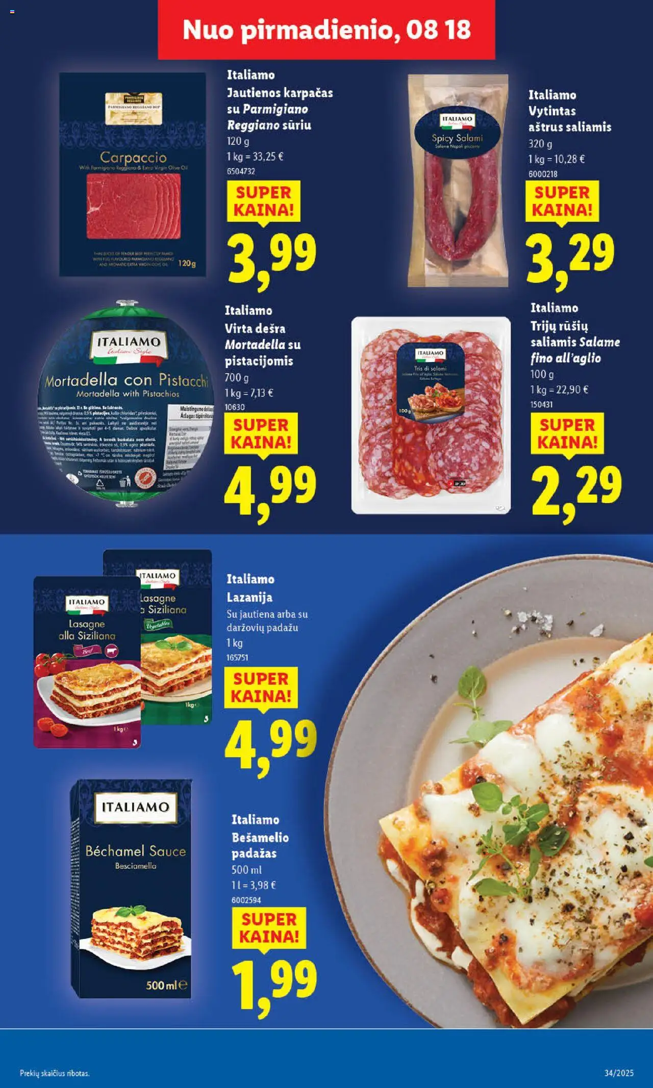 LIDL leidinys│galioja nuo 18.08.2025 | Puslapis: 13 | Prekių: Jautienos, Saliamis, Dešra, Jautiena