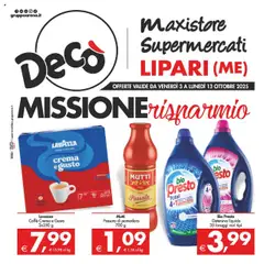 Anteprima del volantino Decò Maxistore, Supermercati - Lipari catalogo valido a partire dal 03.10.2025