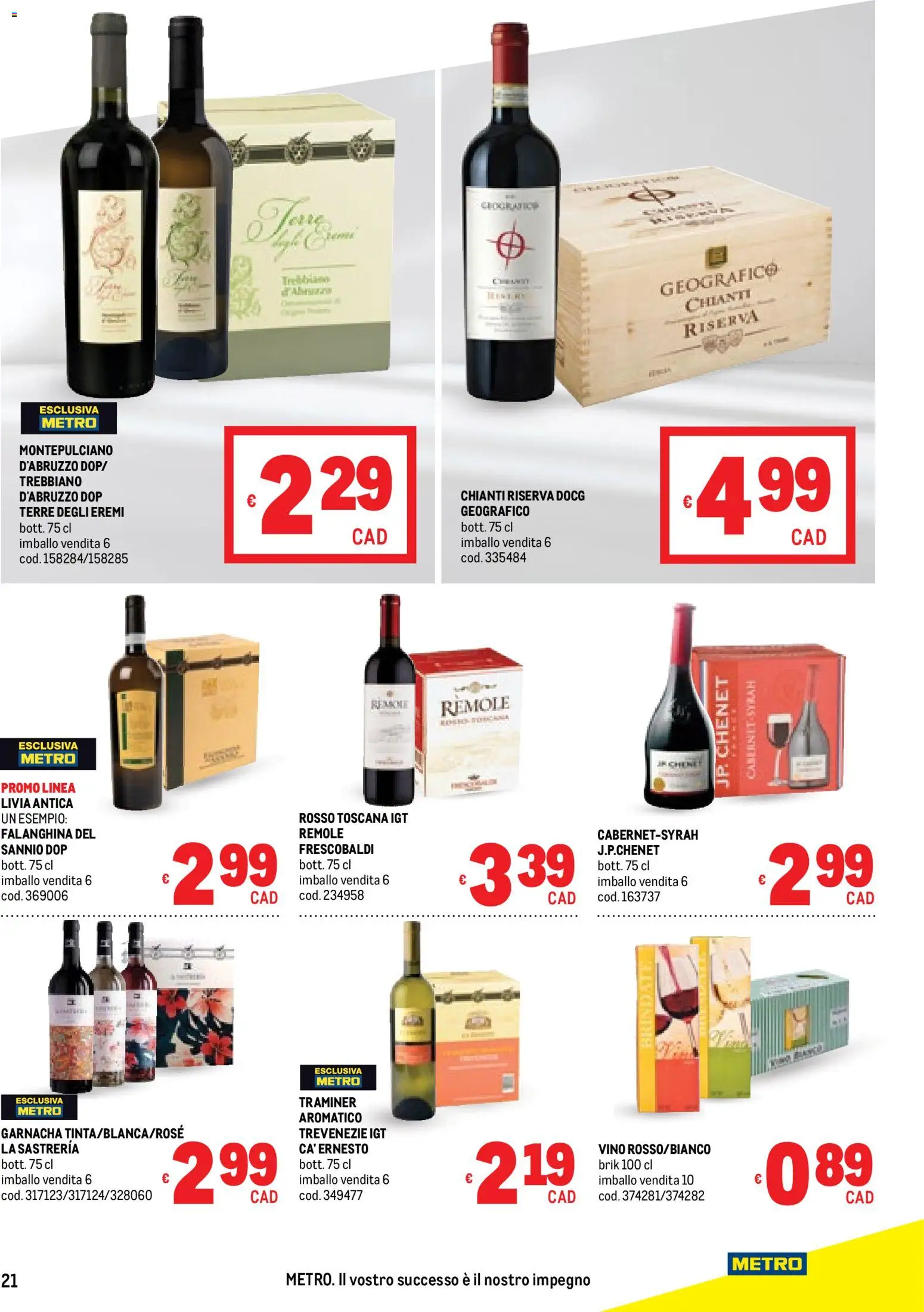Volantino Metro del 22.01.2026 | Pagina: 21 | Prodotti: Vino