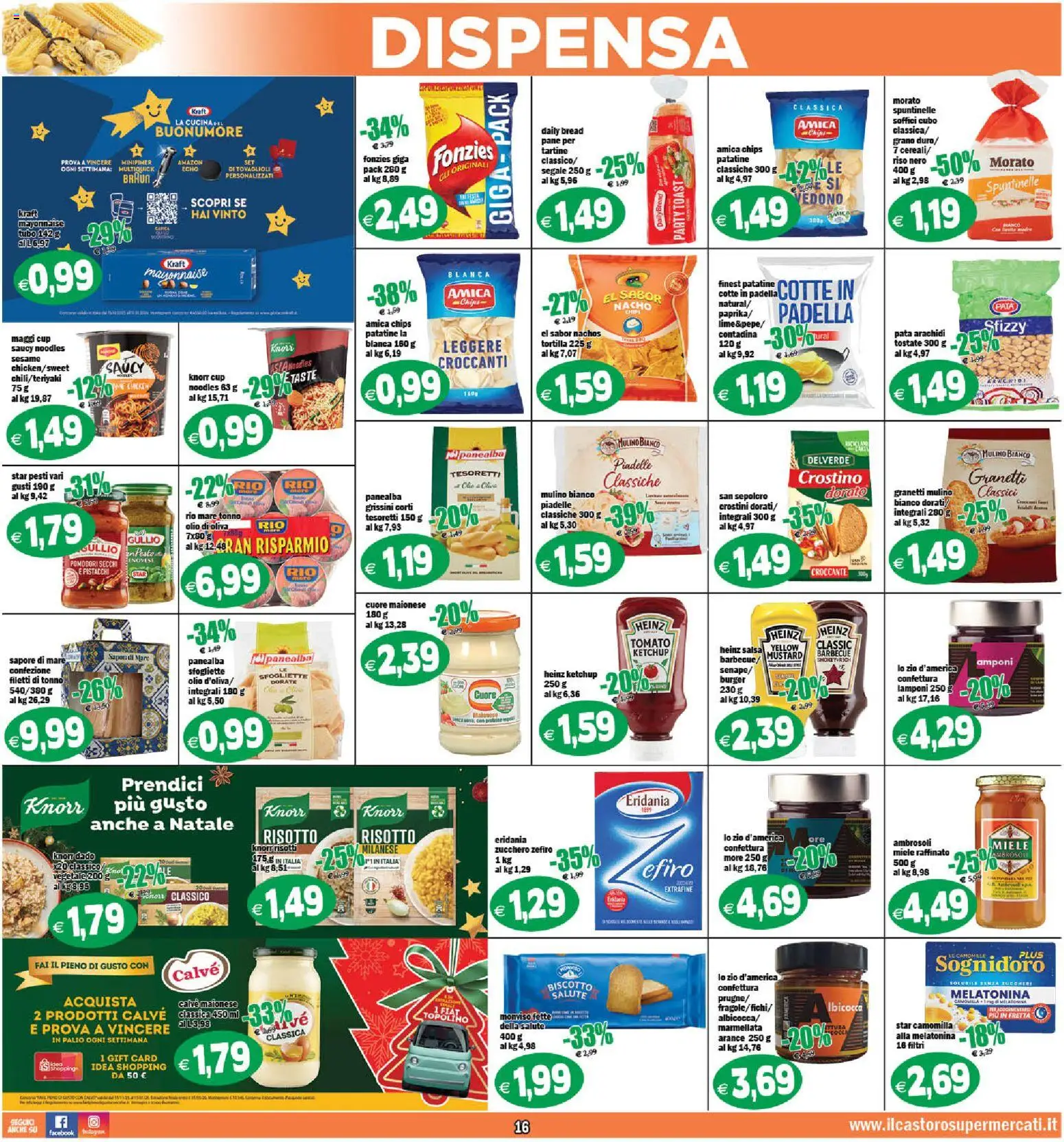 Volantino Il Castoro del 27.12.2025 | Pagina: 16 | Prodotti: Lamponi, Tubo, Pomodori secchi, Olio di Oliva