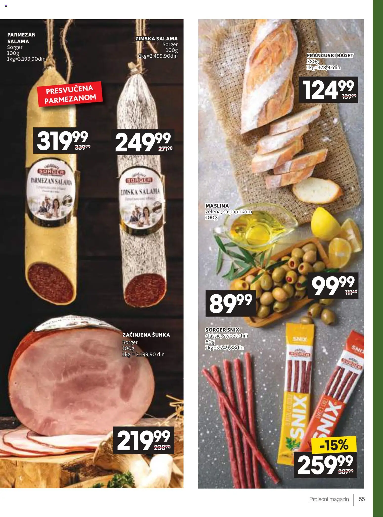 Idea katalog - važi od 09.04.2026 | Strana: 55 | Proizvode: Burger, Salama, Šunka, Parmezan