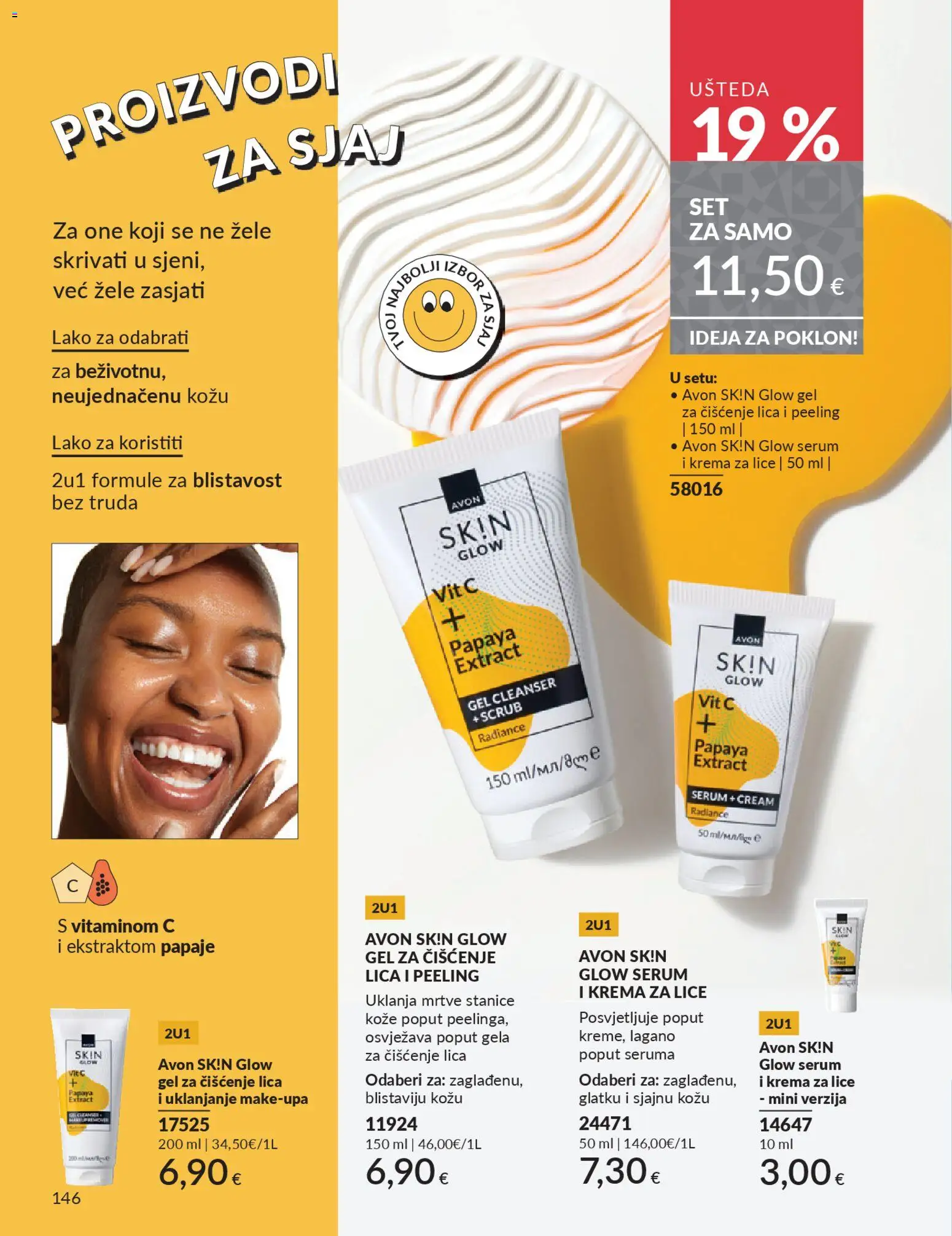 Avon katalog | vrijedi od 01.12.2025 | Stranica: 150 | Proizvodi: Gel za čišćenje lica, Krema za lice, Krema
