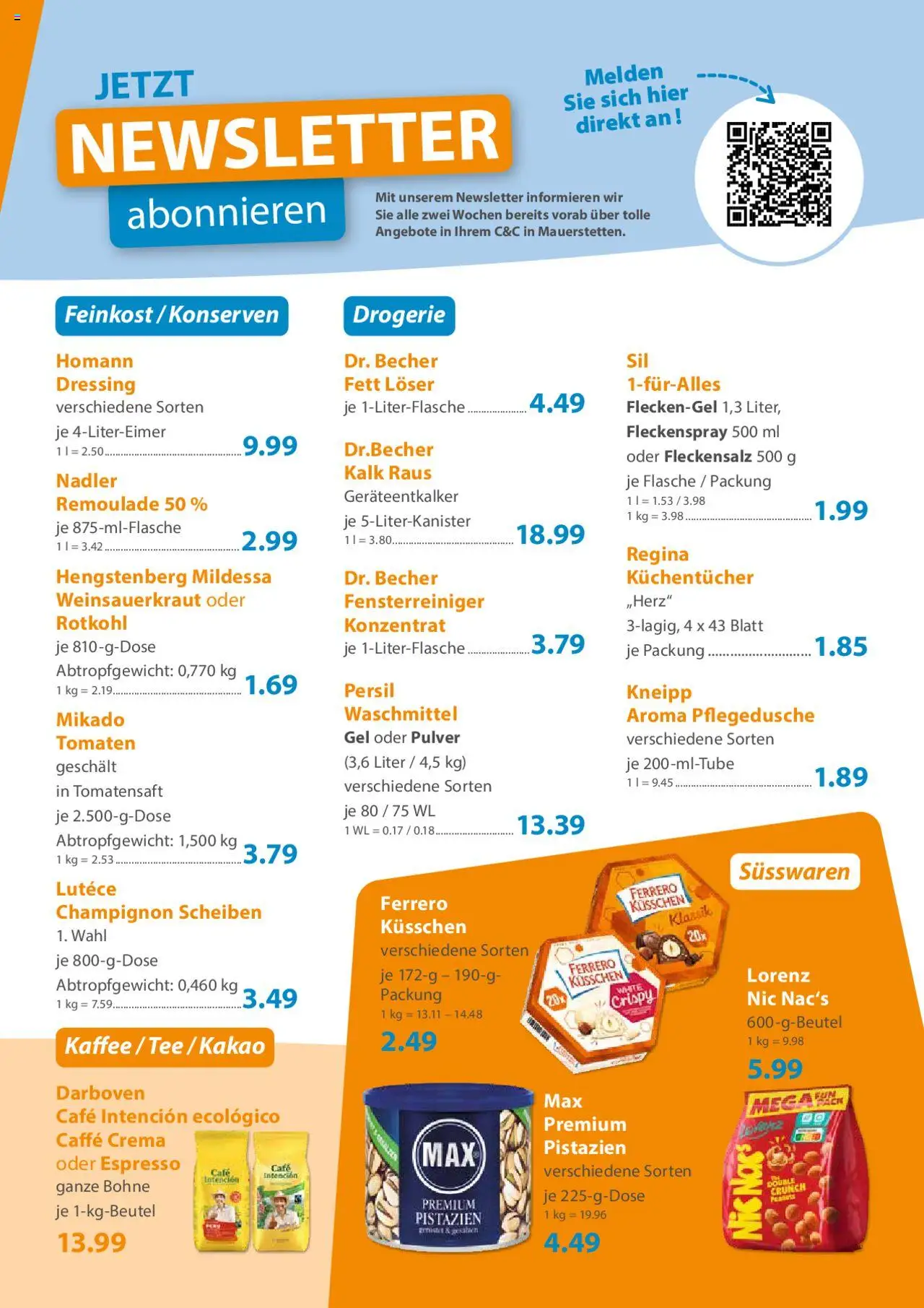 C&C Prospekt 	 - gültig ab dem 25.08.2025 | Seite: 3 | Produkte: Rotkohl, Kaffee, Tomaten, Tee