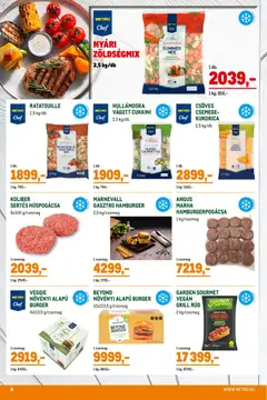 Metro Grillszezon katalógus 2026/04 - amely érvényes a következő dátumtól: 07.04.2026 | Oldal: 8 | Termékek: Hamburger, Cukkini, Grill, Vegán