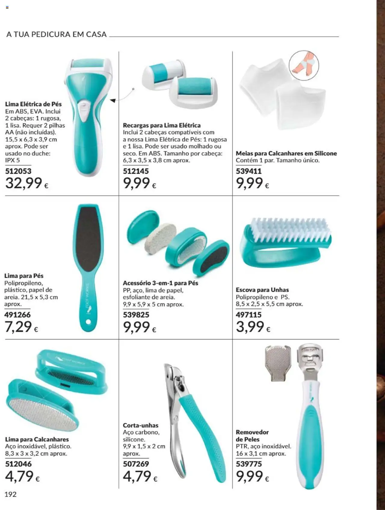 Catálogo Avon Campanha 6 │ válido de 01.06.2025 | Página: 192 | Produtos: Areia, Corta-unhas, Pilhas, Meias