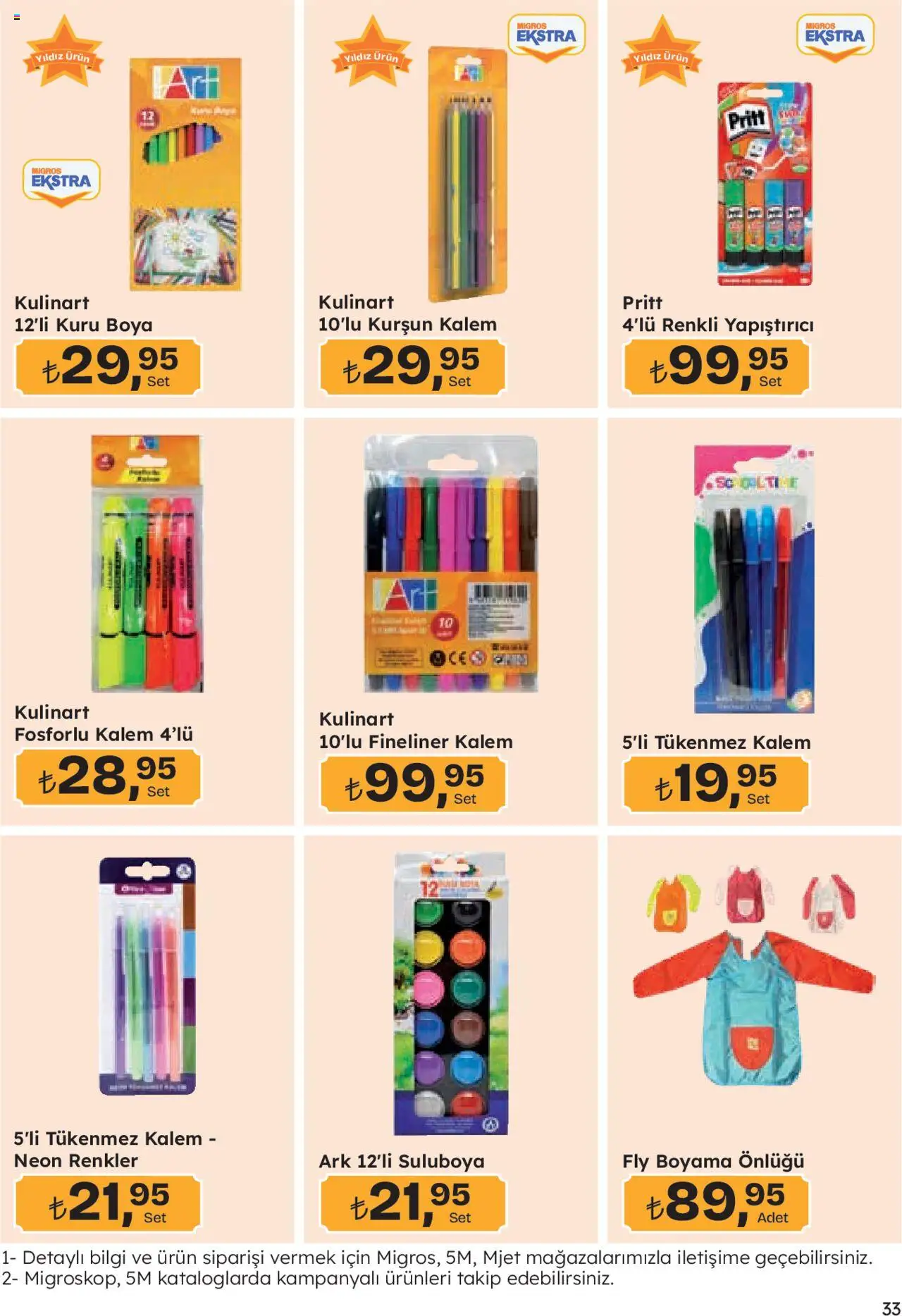 Migros Katalog - Migroskop - 21.08.2025 tarihinden itibaren geçerlidir | Sayfa: 133 | Ürünler: Kurşun kalem, Tükenmez kalem, Boyama önlüğü