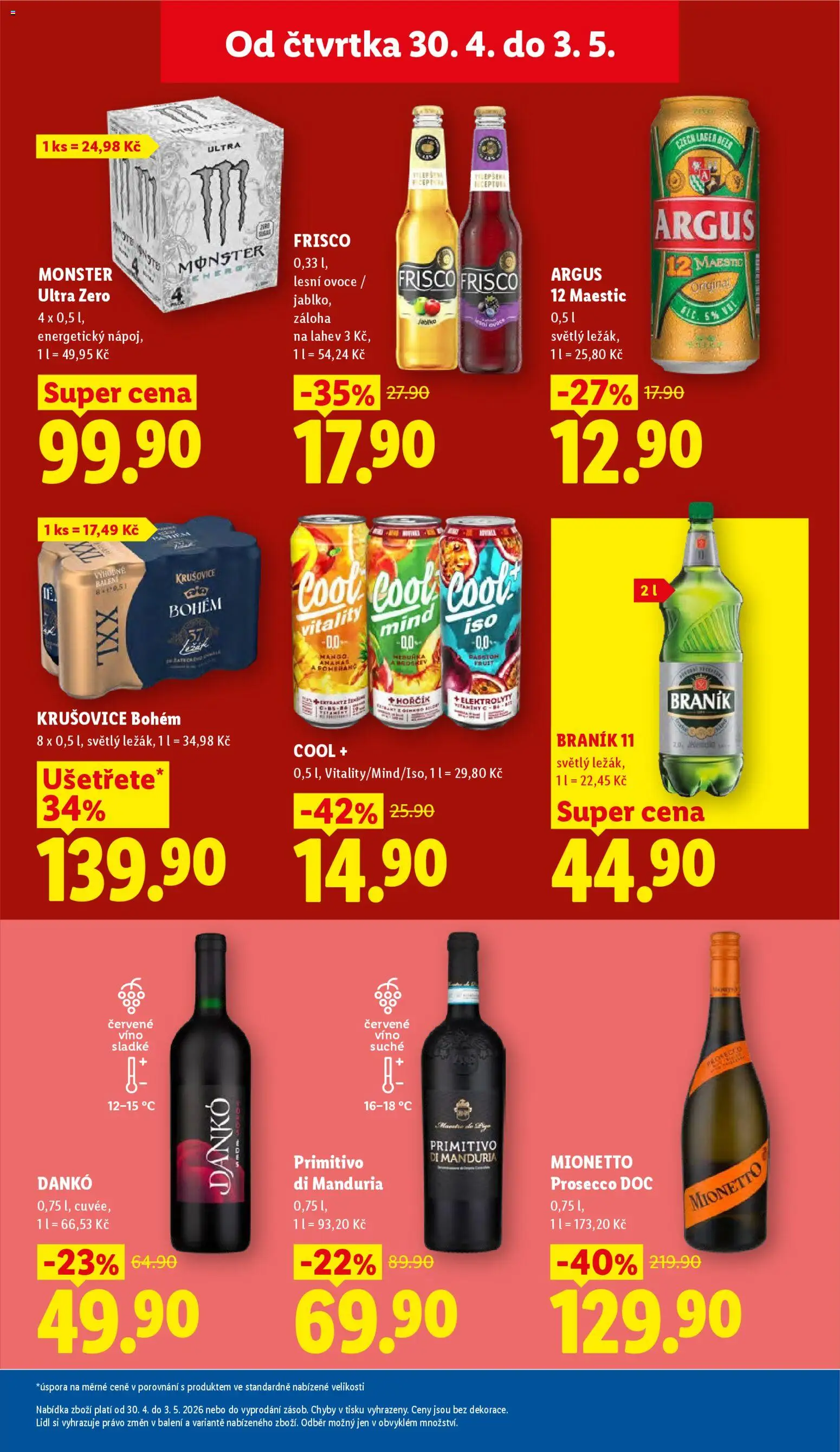 Lidl leták od 30.04.2026 | Strana: 25 | Produkty: Monster, Víno, Ananas, Energy drink