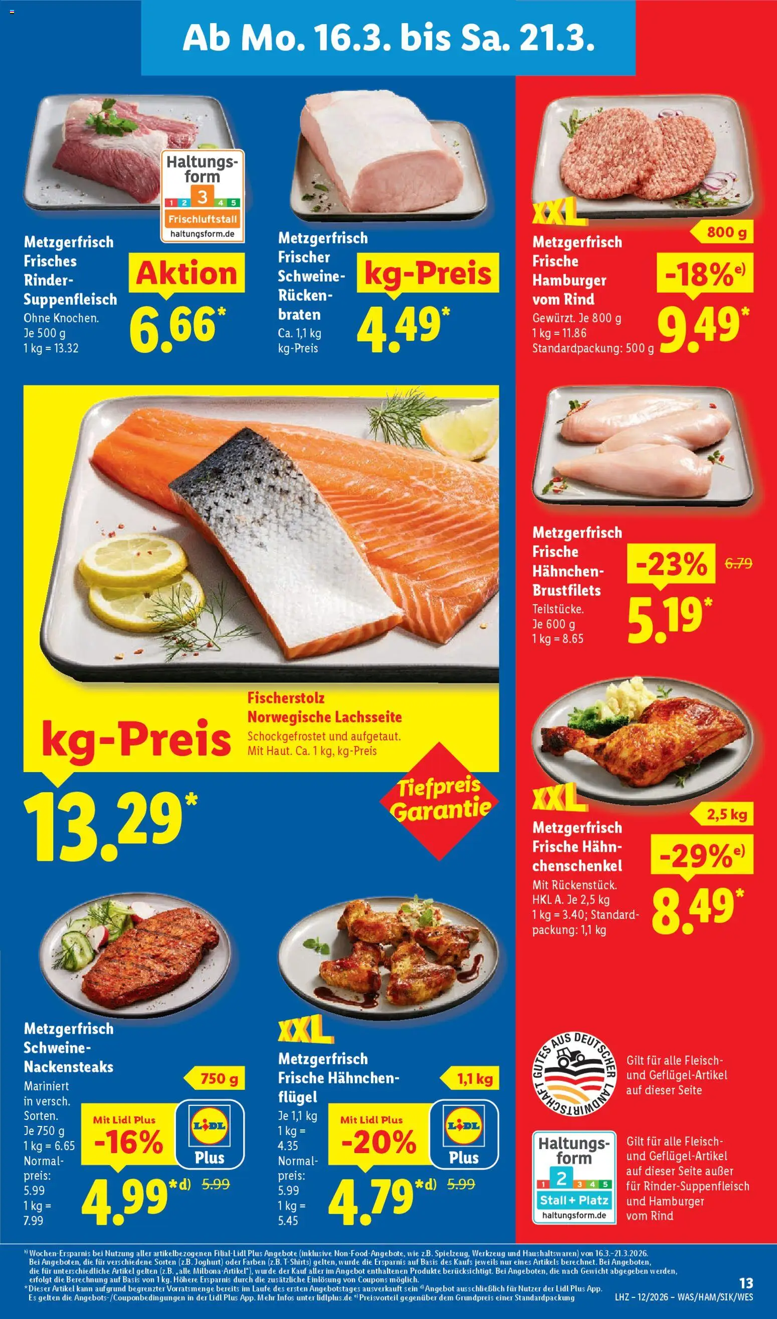 Lidl Německo leták od 16.03.2026 | Strana: 23 | Produkty: Hamburger