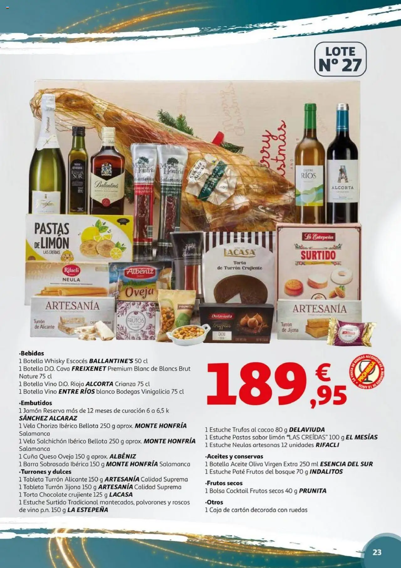 Alcampo - Nacional │ válido desde el 06.11.2025 | Página: 23 | Productos: Jamón, Paté, Whisky, Νυχτικό