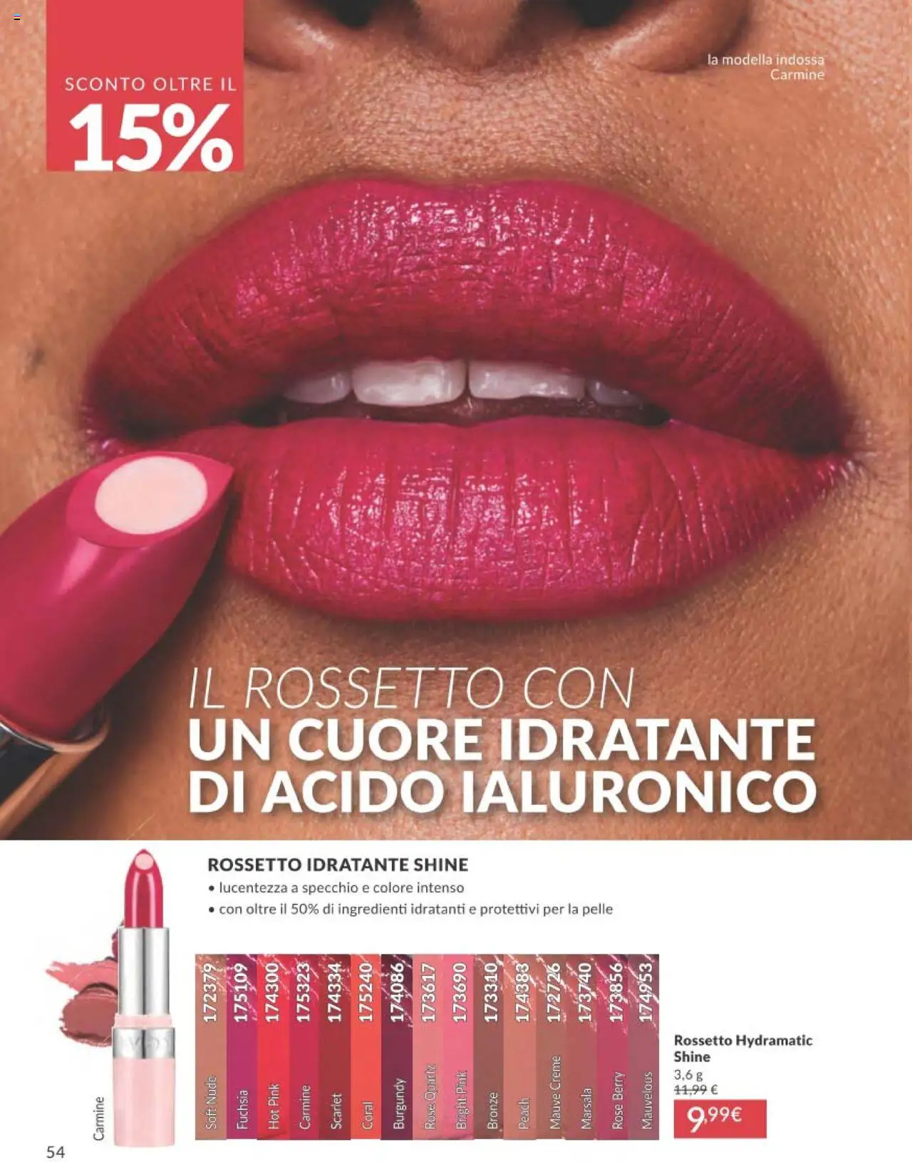 Volantino Avon del 01.09.2025 | Pagina: 54 | Prodotti: Rossetto, Specchio