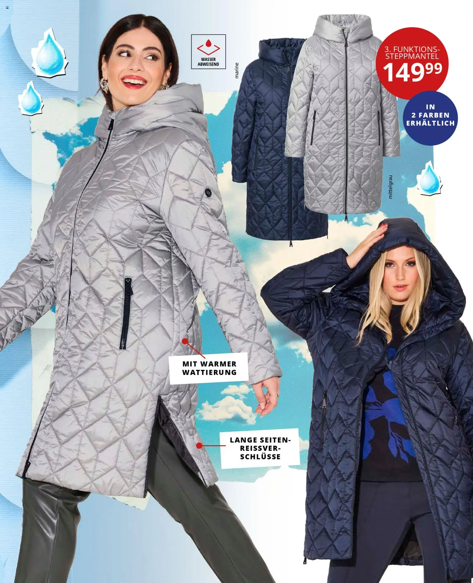 Ulla Popken Prospekt 	 – gültig ab 01.11.2025 | Seite: 33 | Produkte: Steppmantel, Wasser