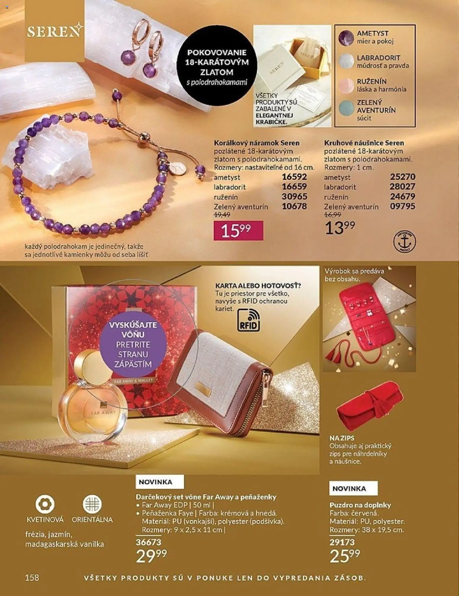 Nové Avon akcie – leták je platný od 01.12.2025 | Strana: 158 | Produkty: Peňaženka, Puzdro